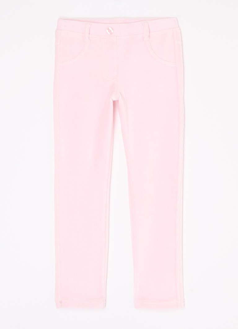 Pantaloni Benetton slim fit din catifea reiată