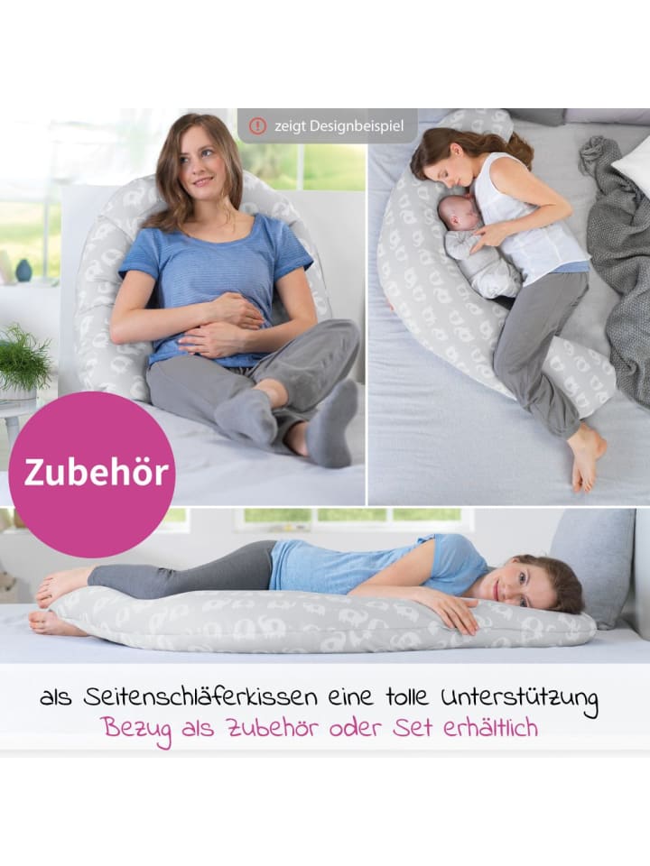 Theraline Stillkissen Das Komfort - Mikroperlen-Füllung 180 cm in weiss günstig kaufen onesize
