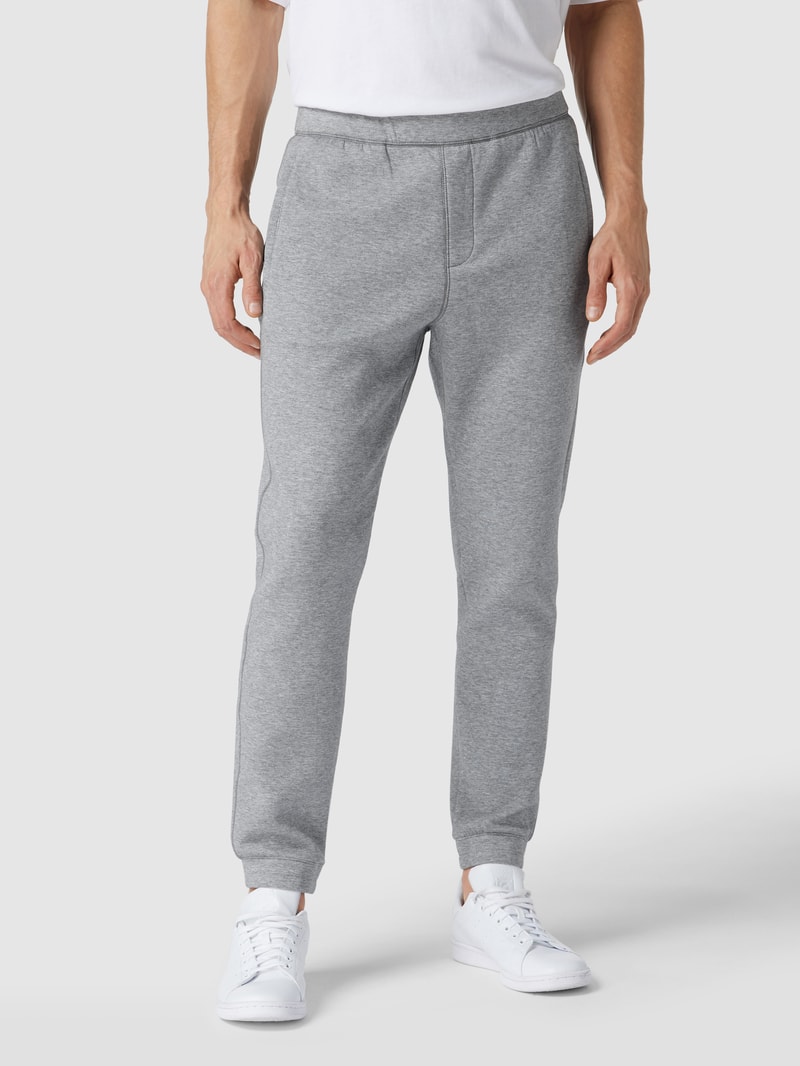 Sweatpants mit Eingrifftaschen in hellgrau meliert