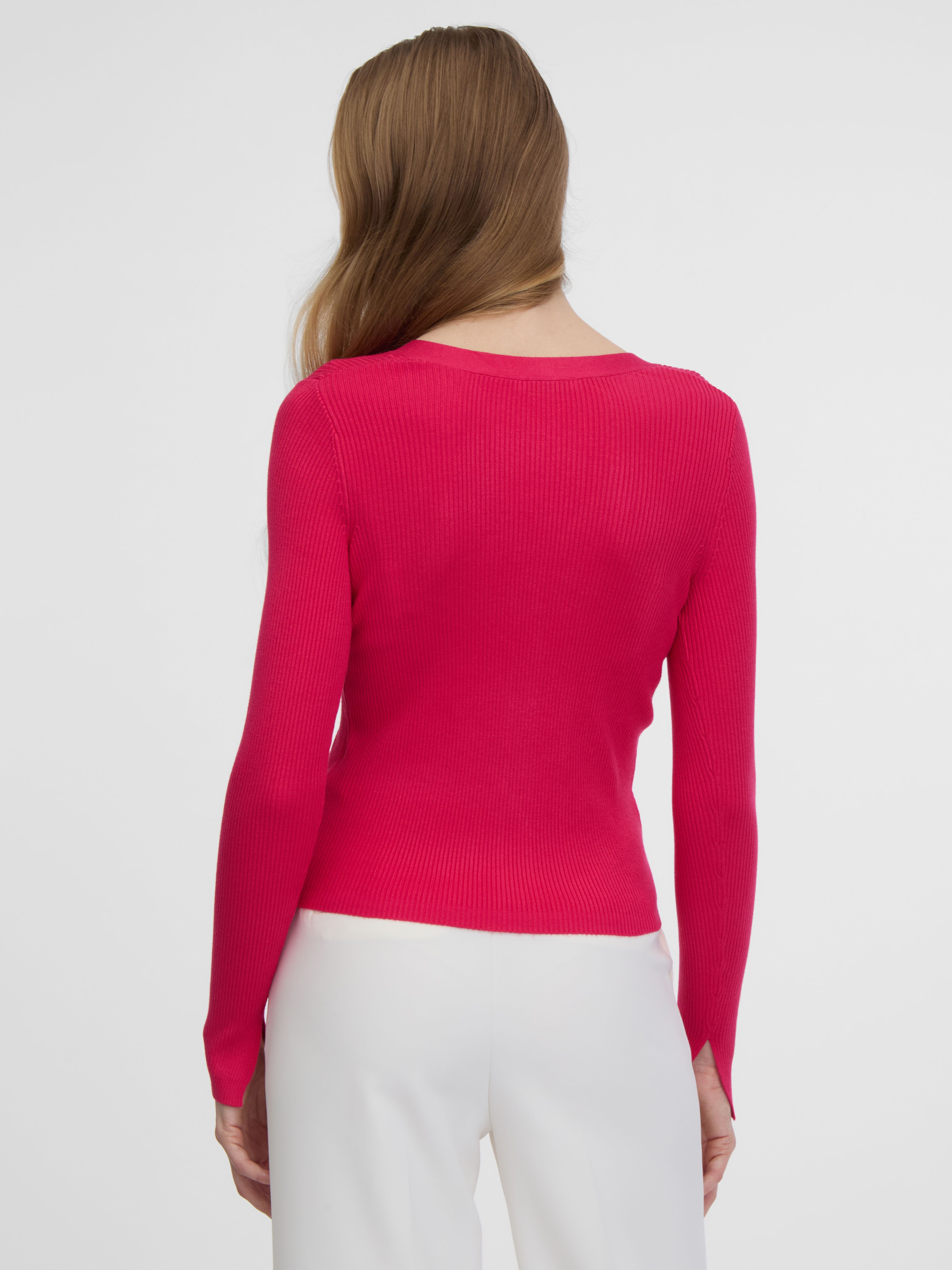 Dunkelrosa Damen-Strickjacke ORSAY