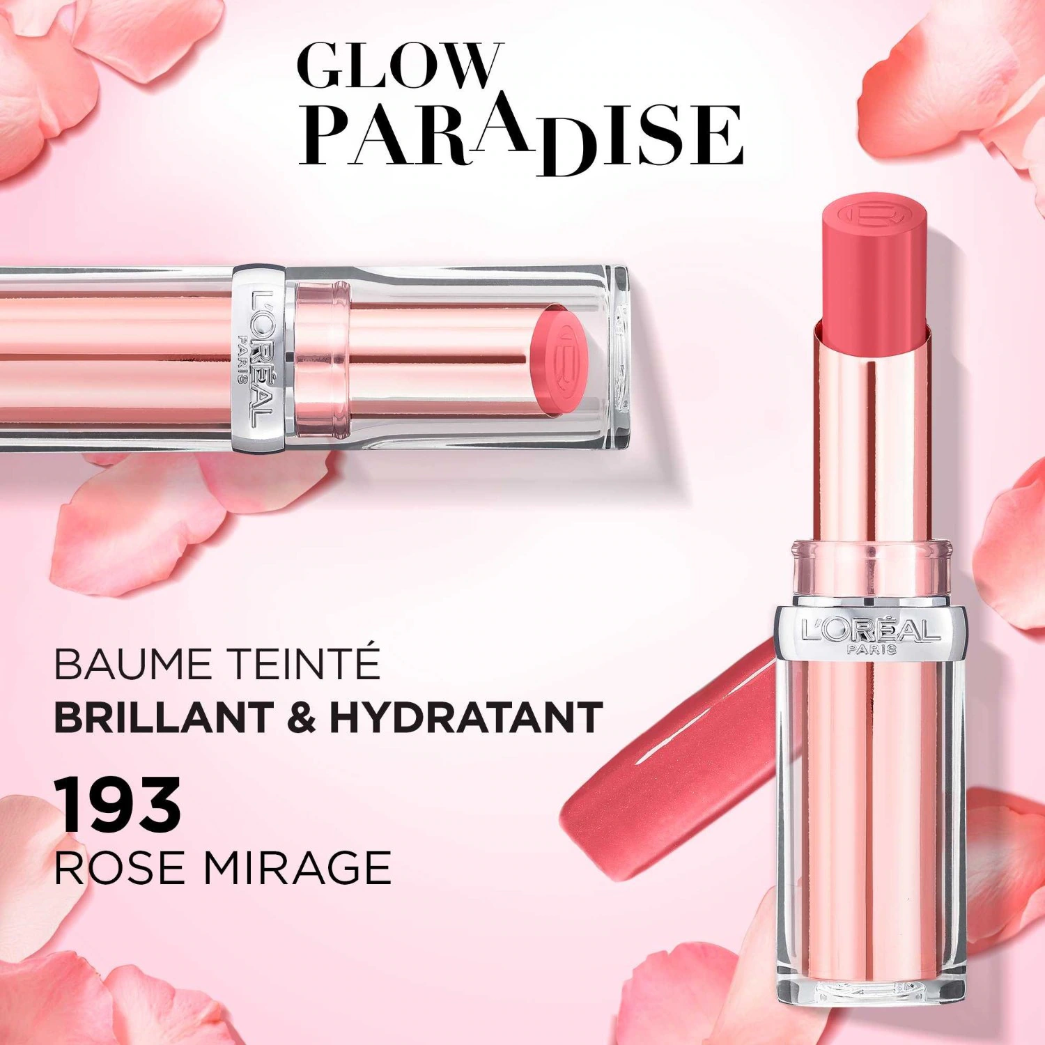 L'Oréal Paris Glow Paradise balzam za usne u boji 191 Nude Heaven