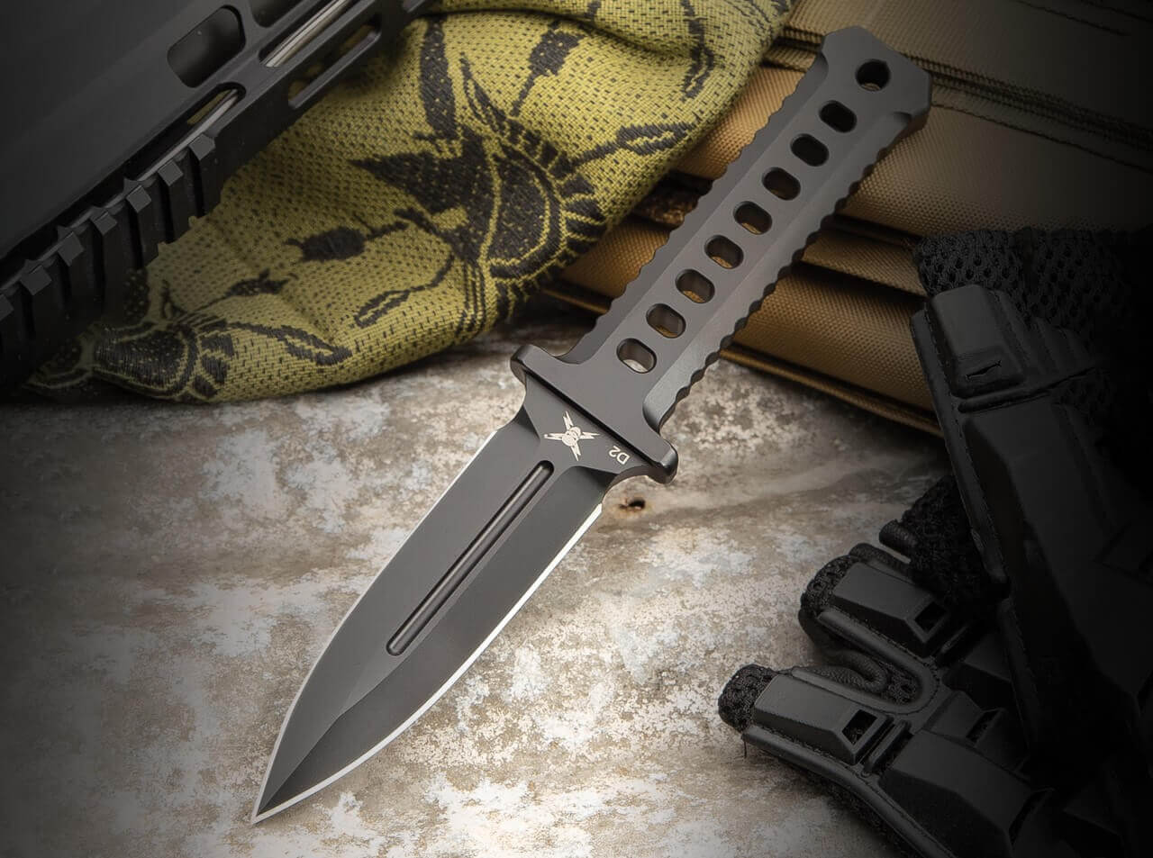 M48 OPS Combat Dagger Black