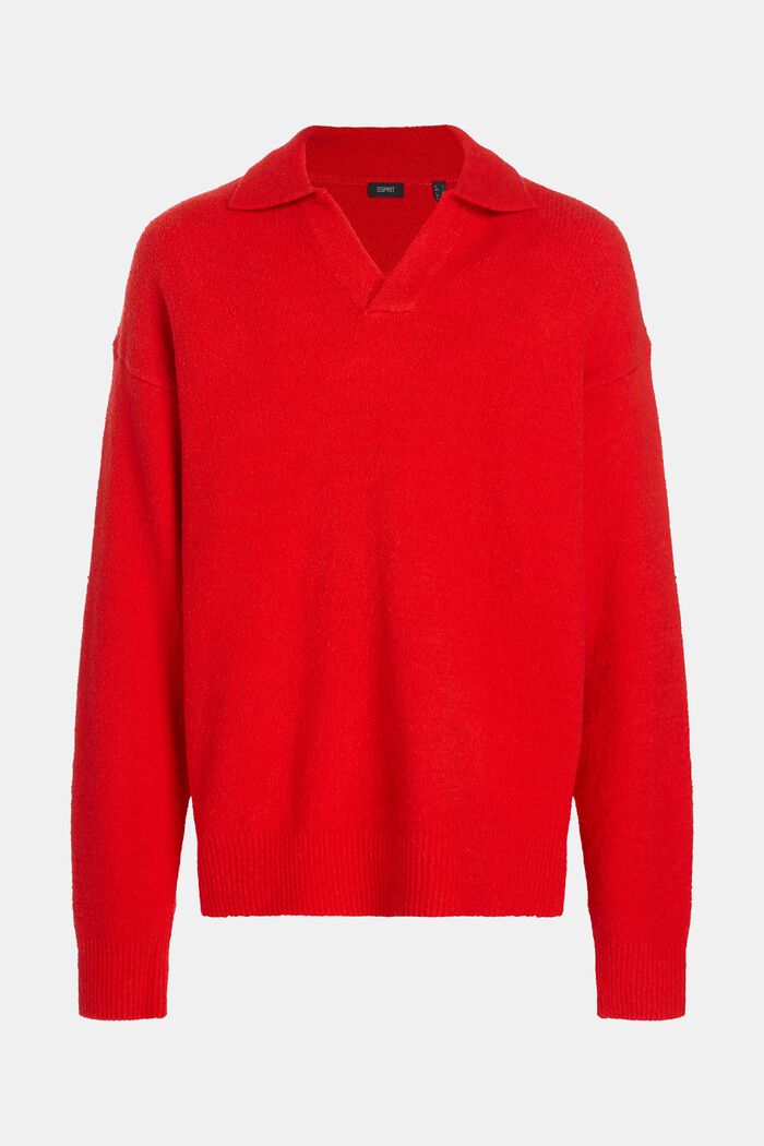 Pullover mit Polo-Kragen