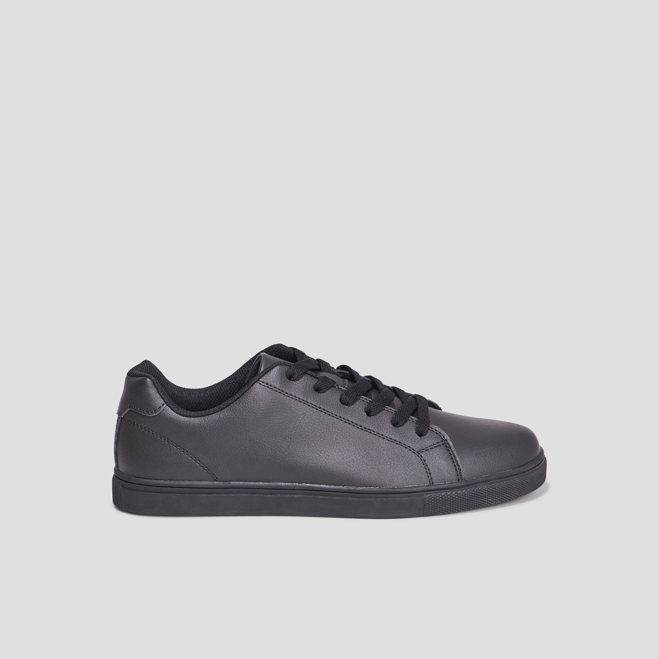 Tennis basses à lacets Clement noir homme | La Halle