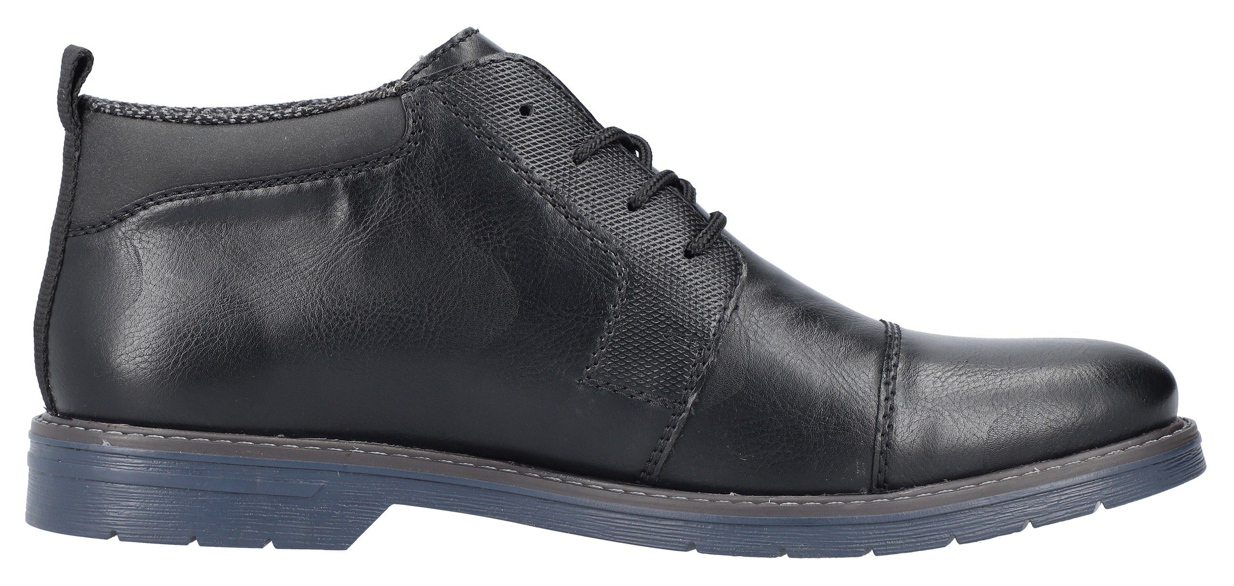 Rieker Schnürstiefelette mit gemustertem Innenfutter