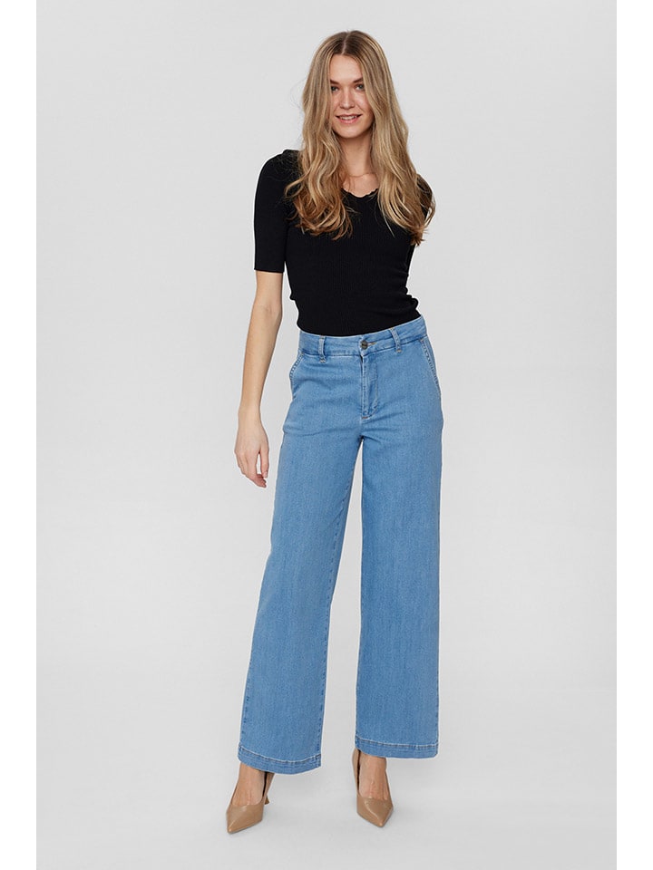 NÜMPH Jeans - Comfort fit -  in Hellblau günstig kaufen