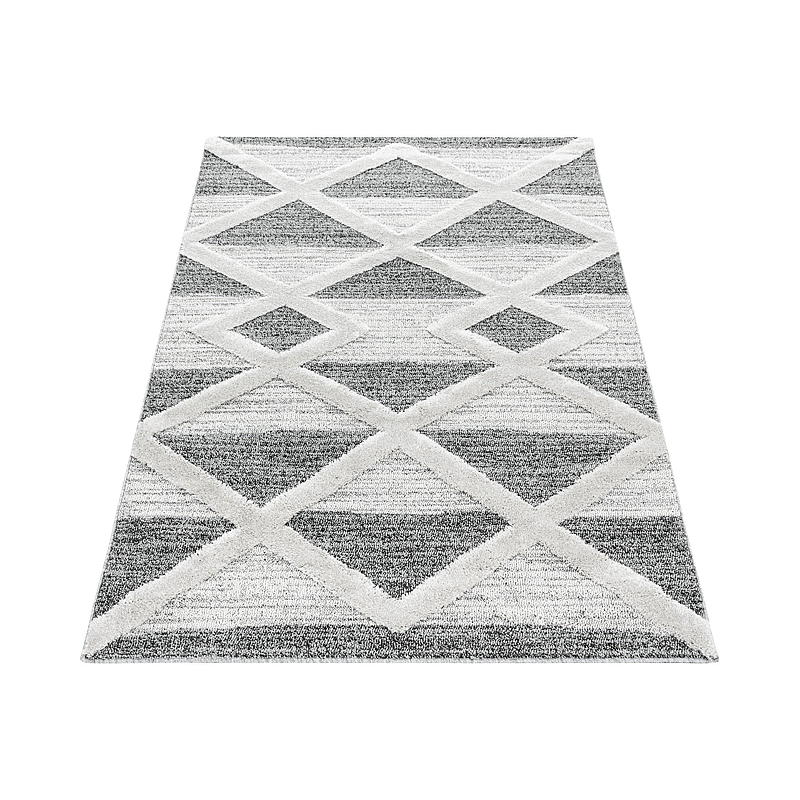 Teppe Pisa L290 x B200 cm, natur/grå