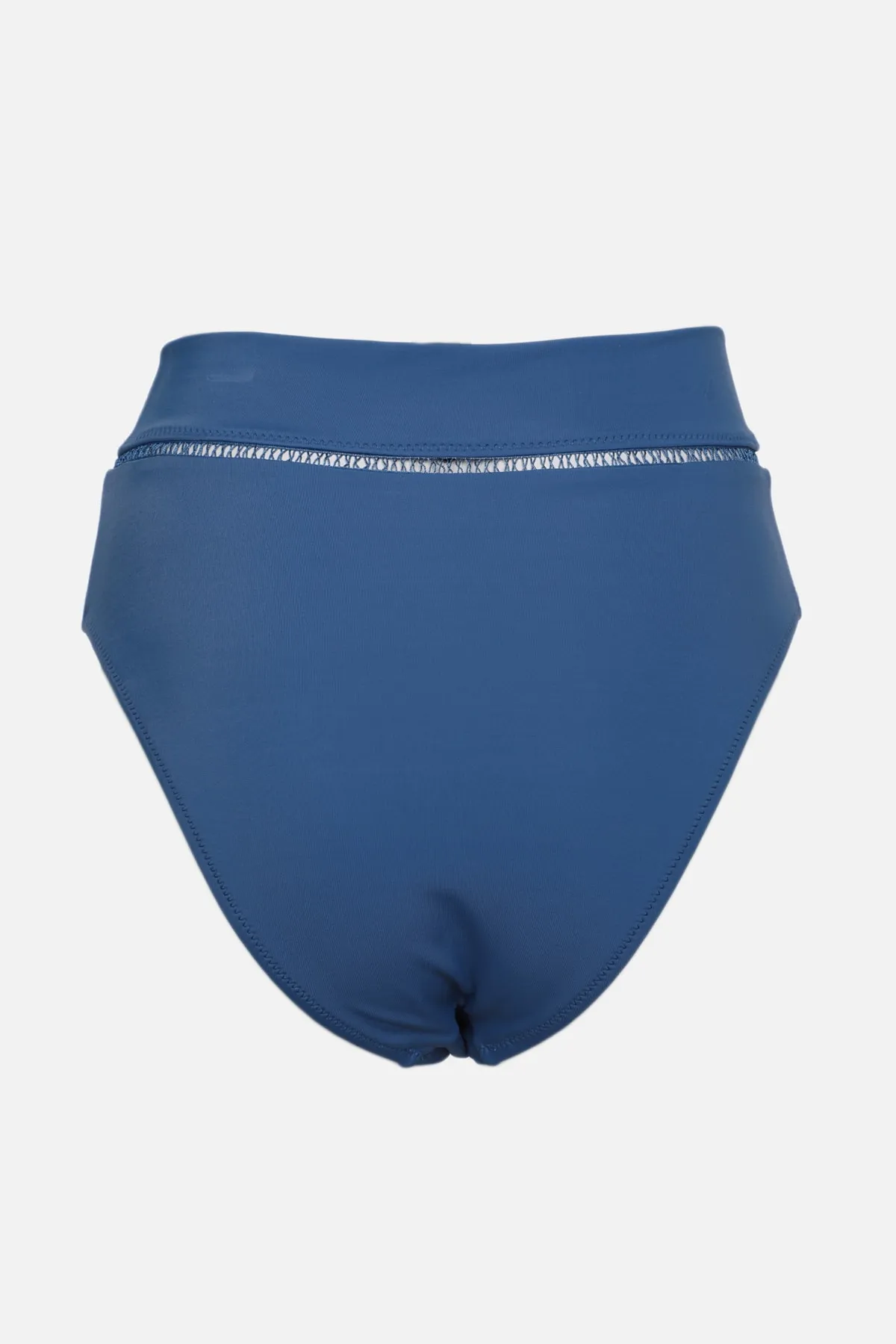 Trendyol Collection  Bikinihose mit hoher Taille und normalem Beinausschnitt und blauen Streifen. Accessoires TBESS22BA0027