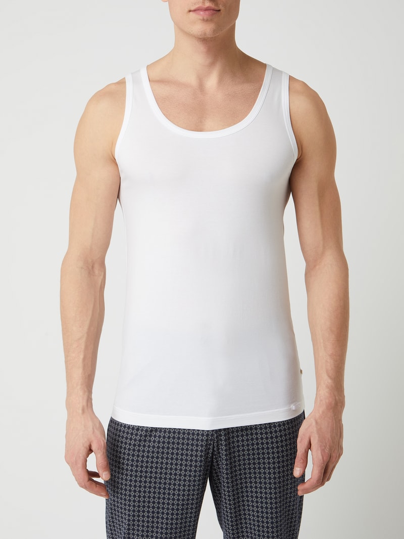 Tanktop mit Stretch-Anteil in weiß