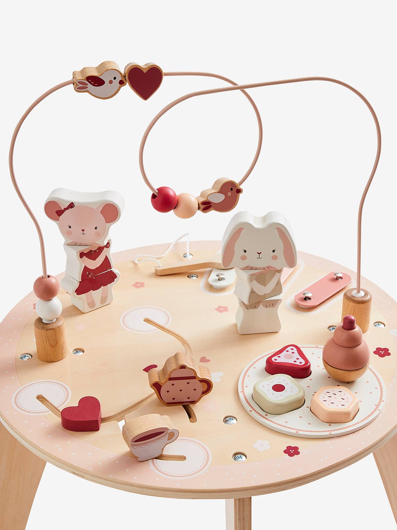 Table d'activité Grenier en bois FSC® beige
