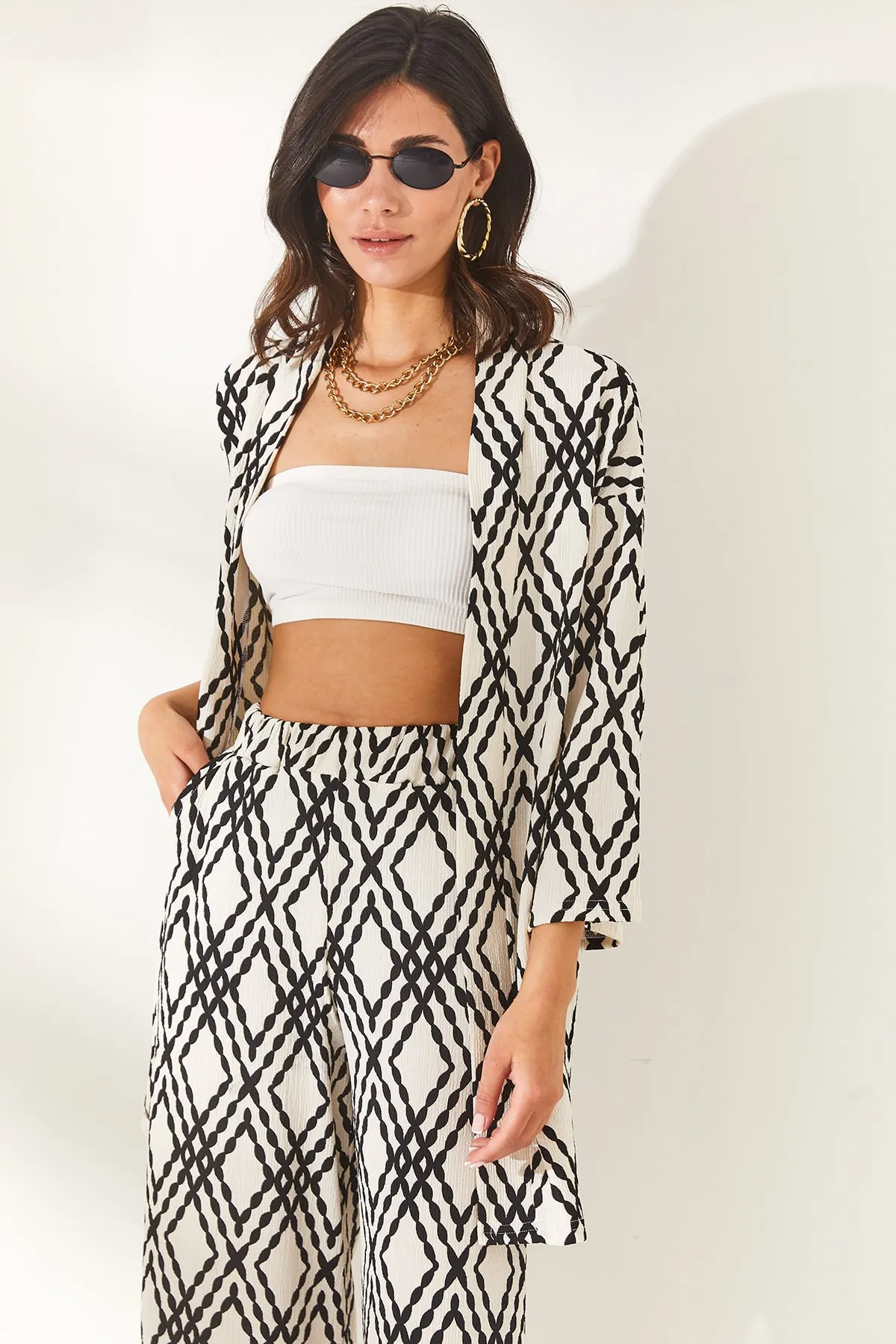 Olalook  Kimono & Kaftan - Schwarz - Regular Fit