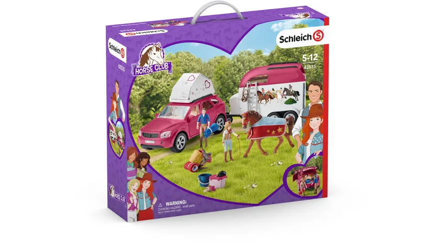 Schleich 42535 - Horse Club - Abenteuer mit Auto und Pferdeanhänger