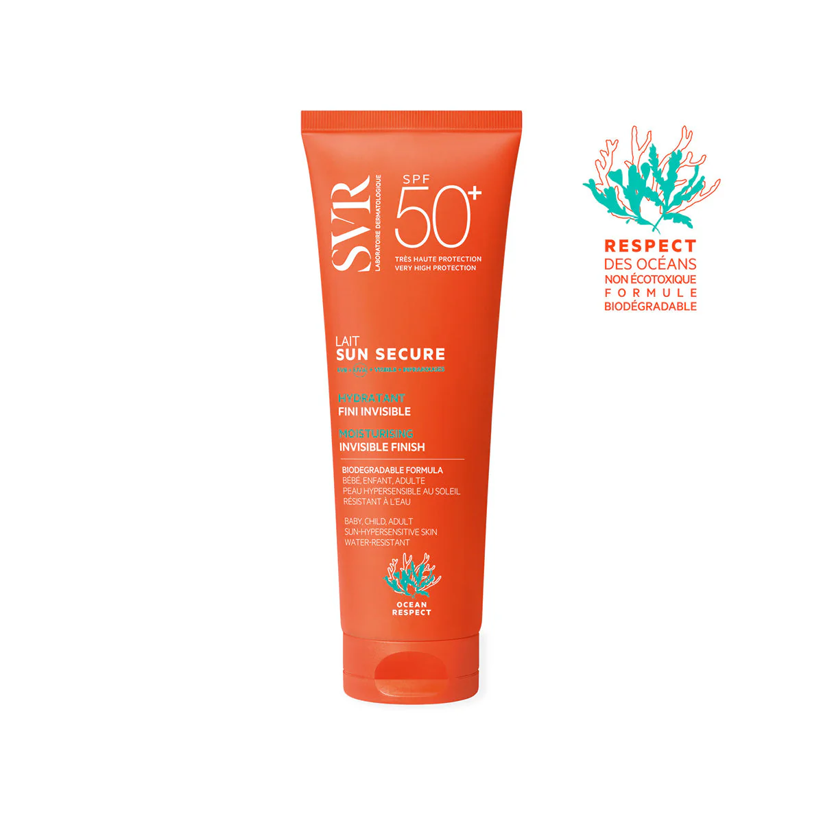 Sun Secure Lait SPF50+ - Opaľovacie mlieko na telo s vysokou ochranou, Opaľovacie mlieko na tvár s vysokou ochranou.