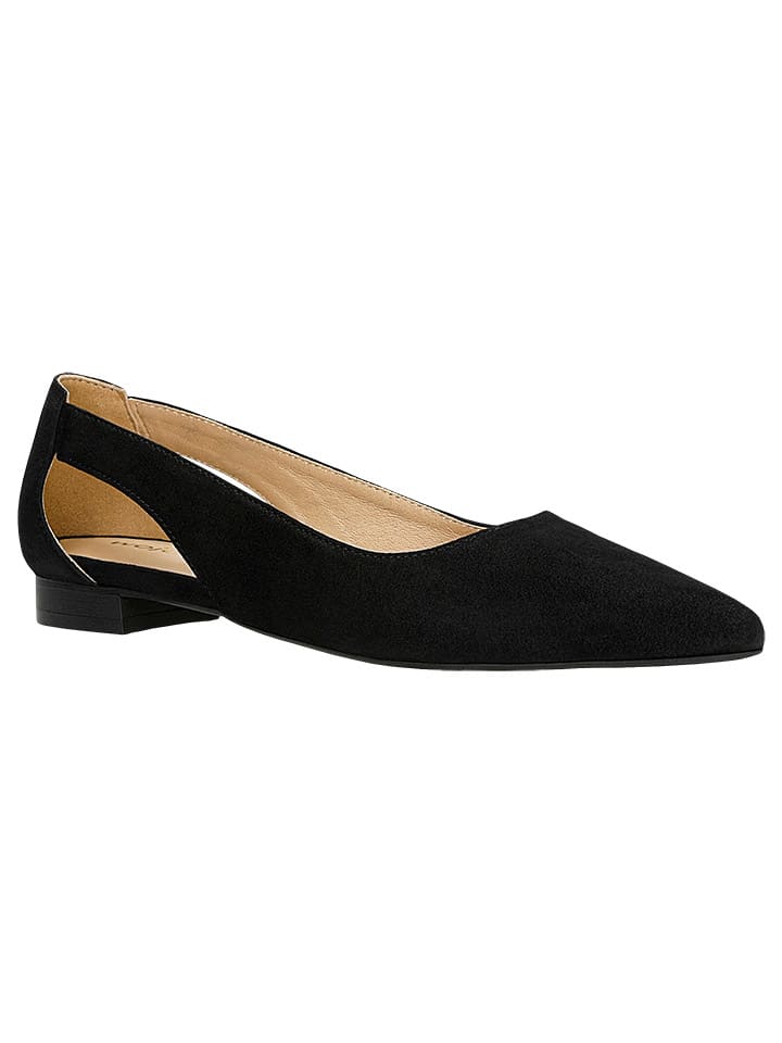 Wojas Leder-Ballerinas in Schwarz günstig kaufen