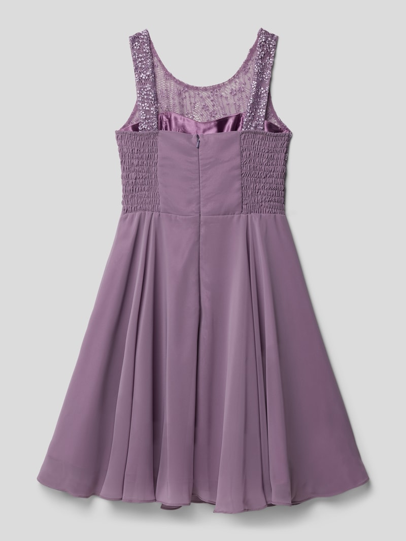 Kleid mit Stola in flieder