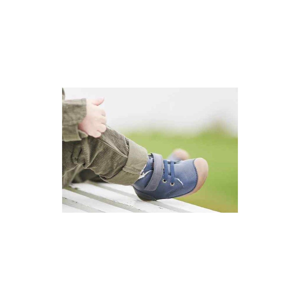 Bundgaard Petit Mid Winter Lace Navy dunkelblaue Barfuß-Stiefeletten