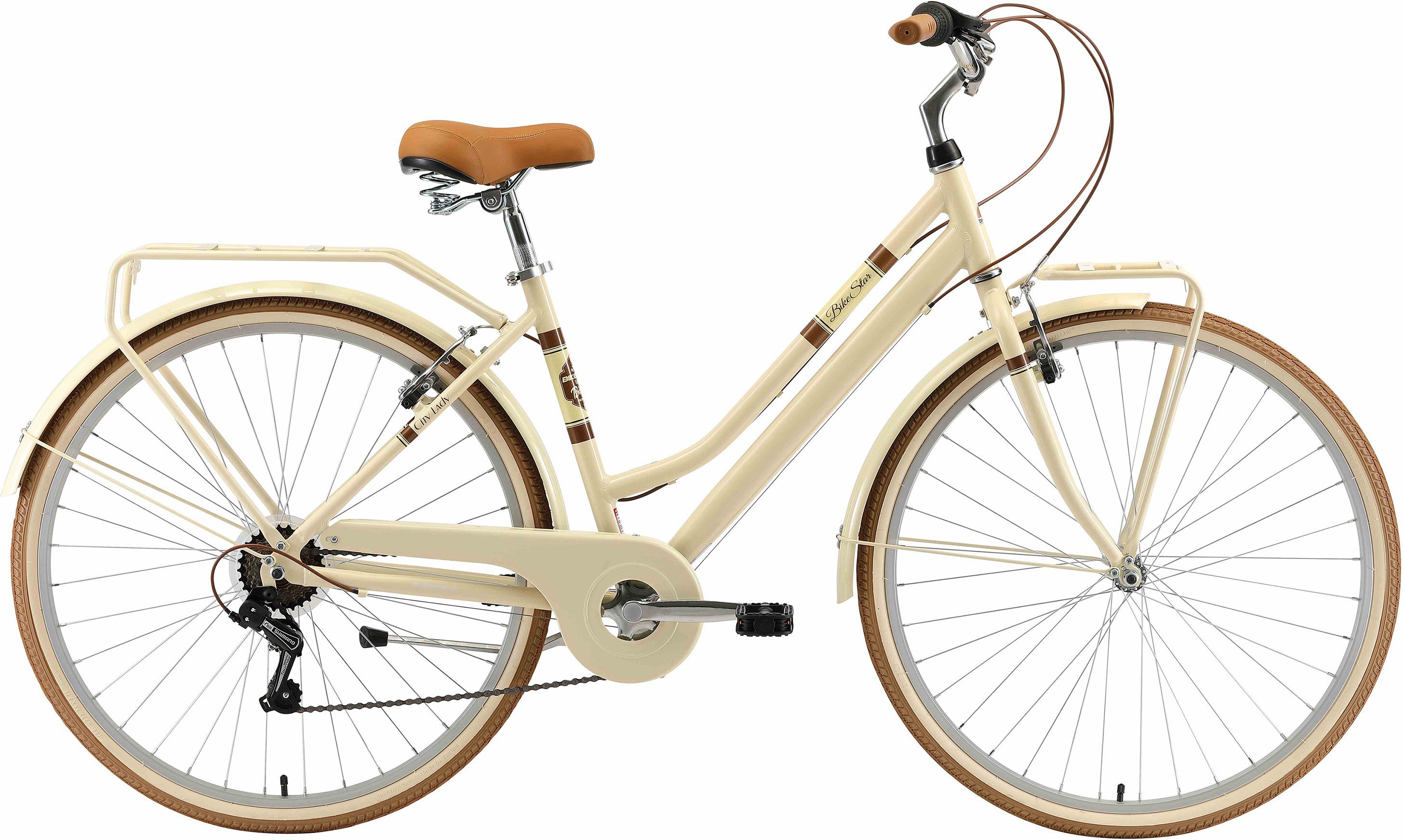 Bikestar Cityrad, 7 Gang Shimano RD-TY21 Schaltwerk, Kettenschaltung