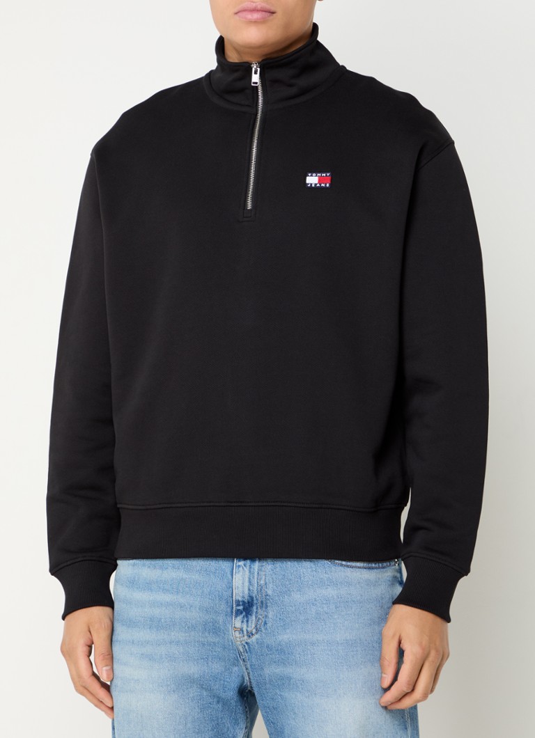 Sweter Tommy Hilfiger z zamkiem błyskawicznym i logo