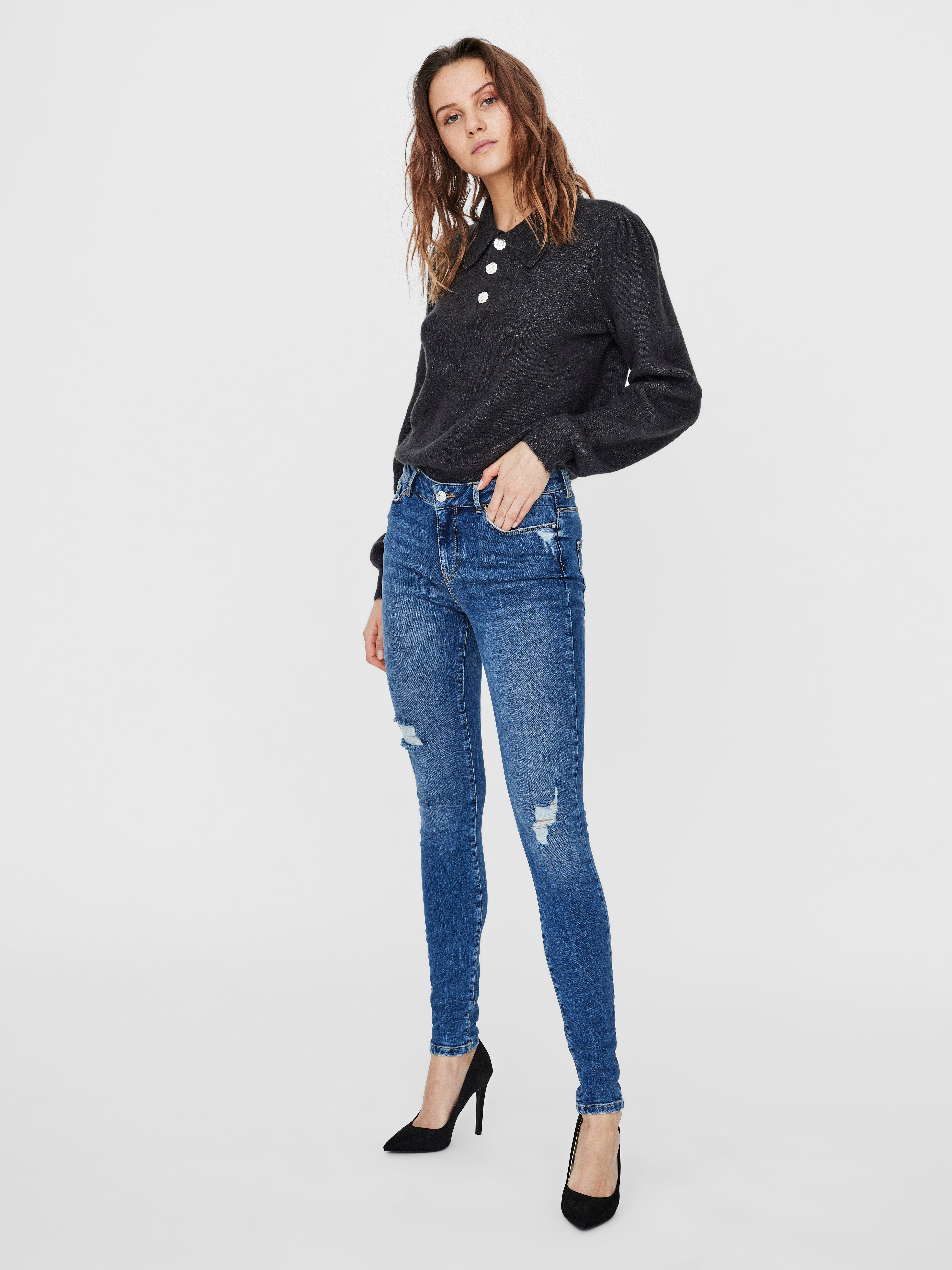 VMSEVEN Mid Rise Slim Fit Jeans