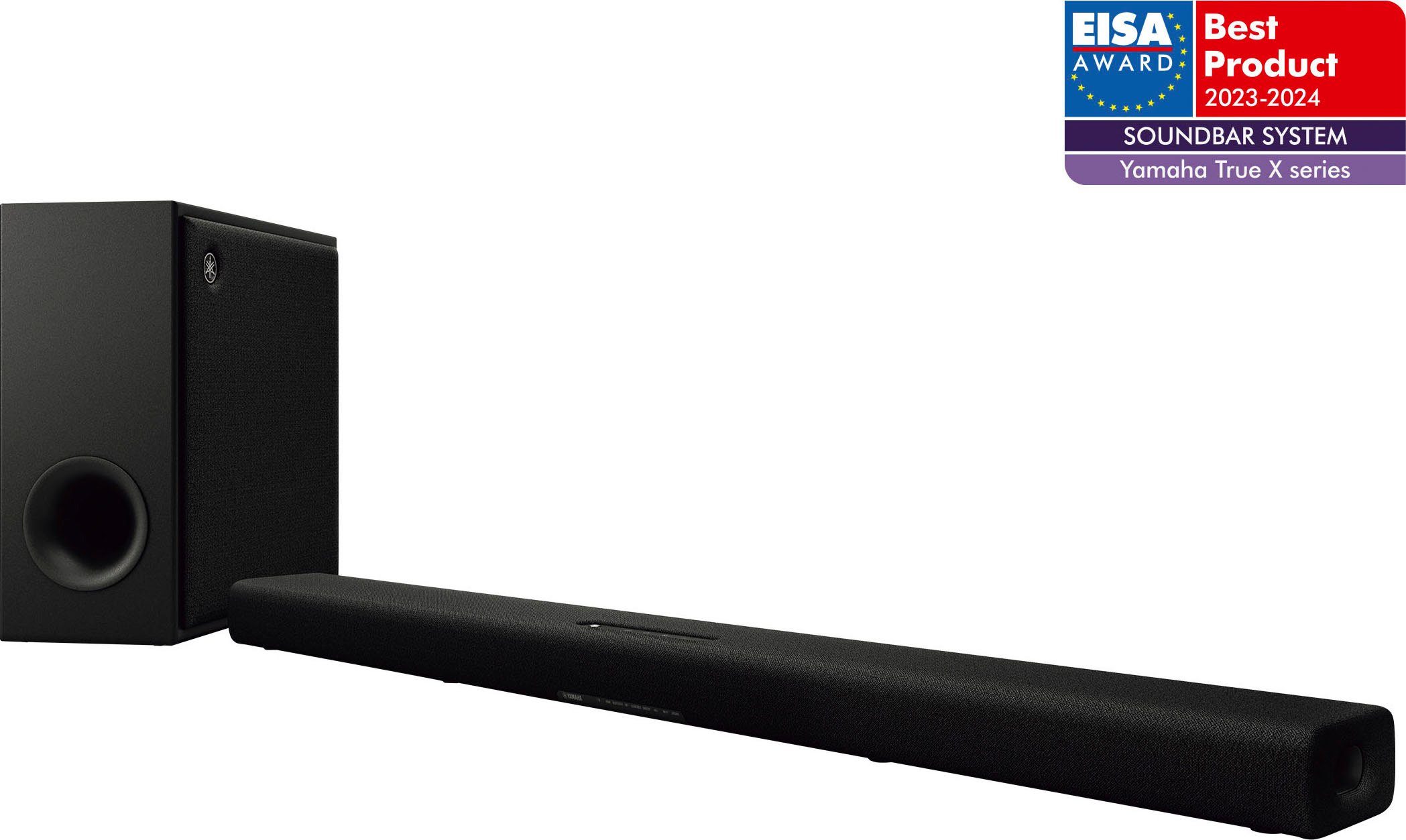 Yamaha TRUE X BAR 50A Stereo Soundbar (Bluetooth, WLAN (WiFi), 280 W, mit externem Subwoofer)