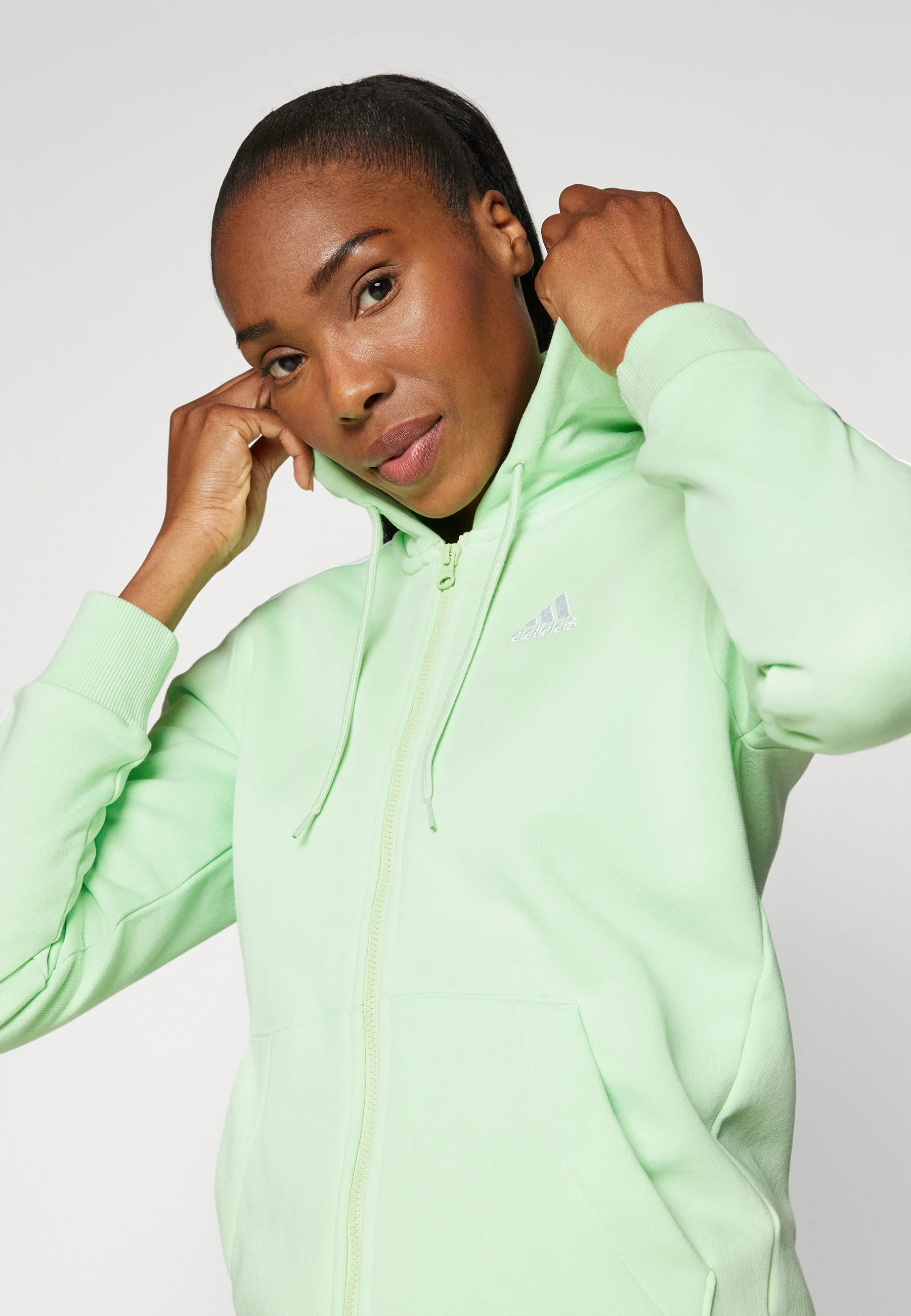 adidas Sportswear ESSENTIALS FULL-ZIP HOODIE - Sudadera con cremallera