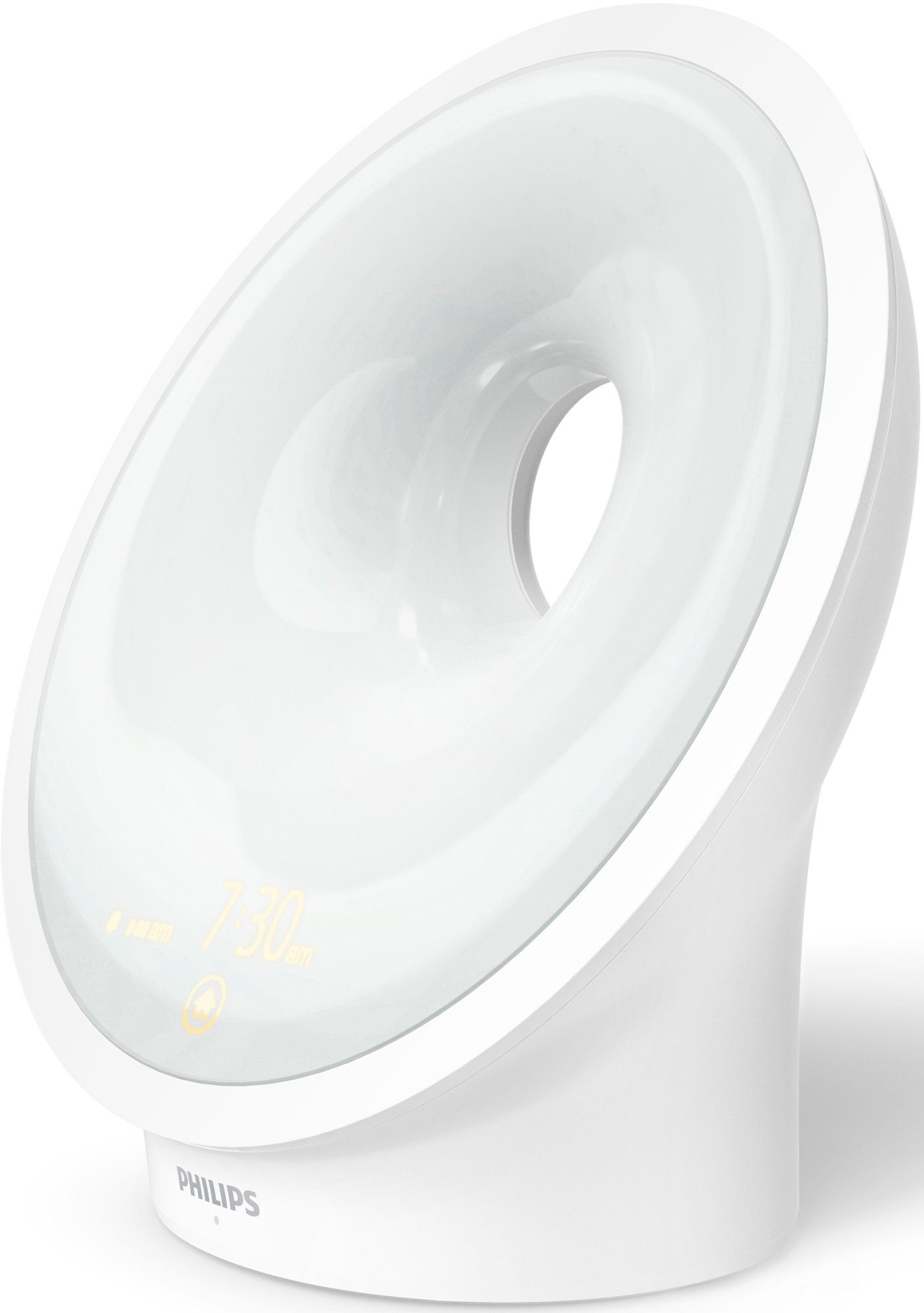 Philips Tageslichtwecker Sleep and Wake-up Light HF3650/01 mit simulierten Sonnenauf-und-Sonnenuntergang, 7 Wecktönen, UKW-Radio