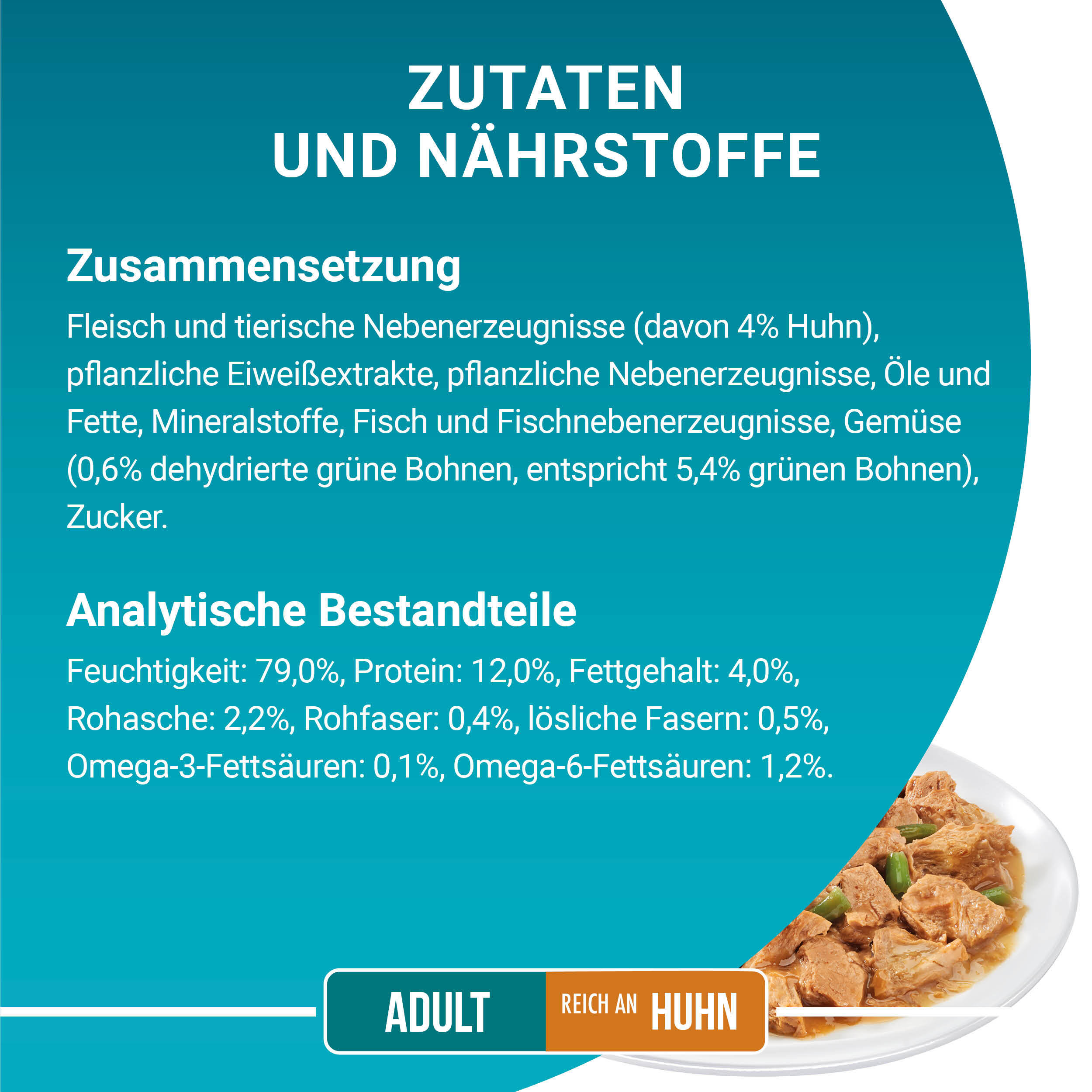 Purina ONE Nassfutter Purina ONE Adult 26x85g mit Huhn und grünen Bohnen