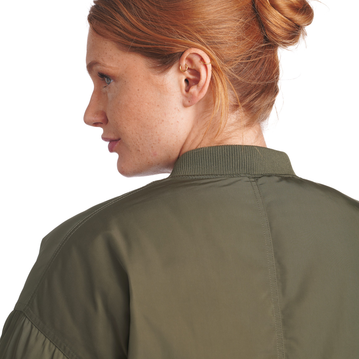 Damen Bomberjacke mit Rippenbündchen