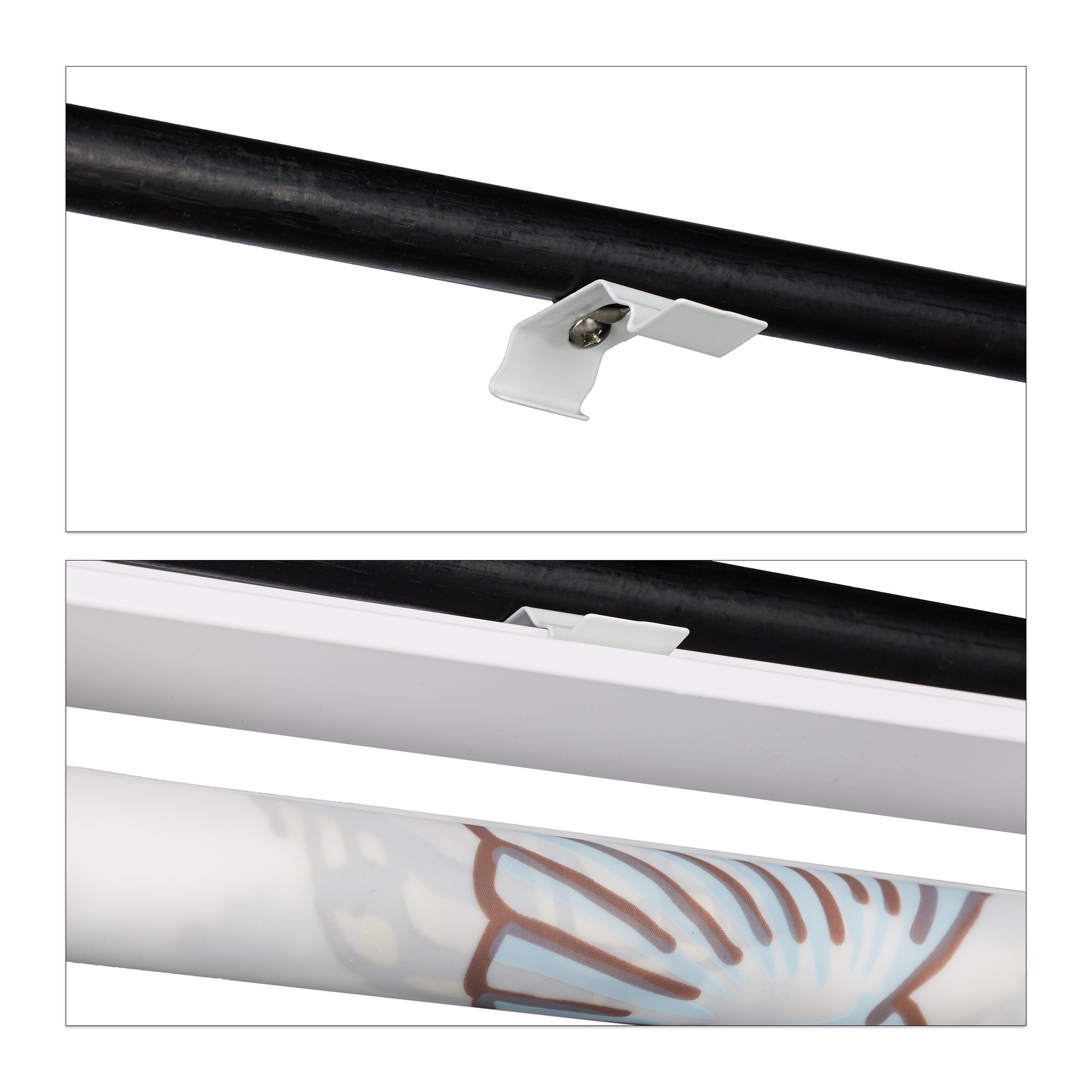 relaxdays Duschrollo Duschrollo OCEAN Breite 60 cm, 60x240cm