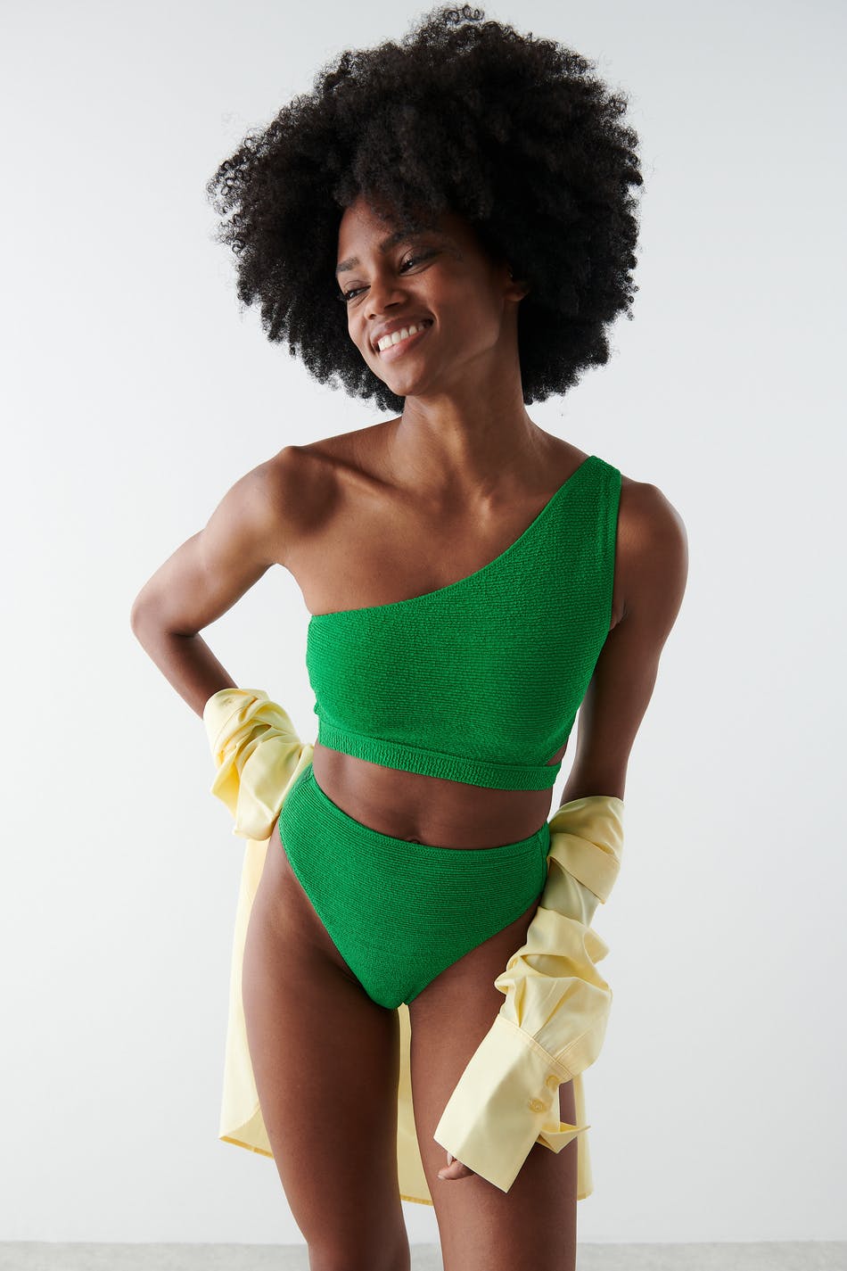 Nora one shoulder bikini top