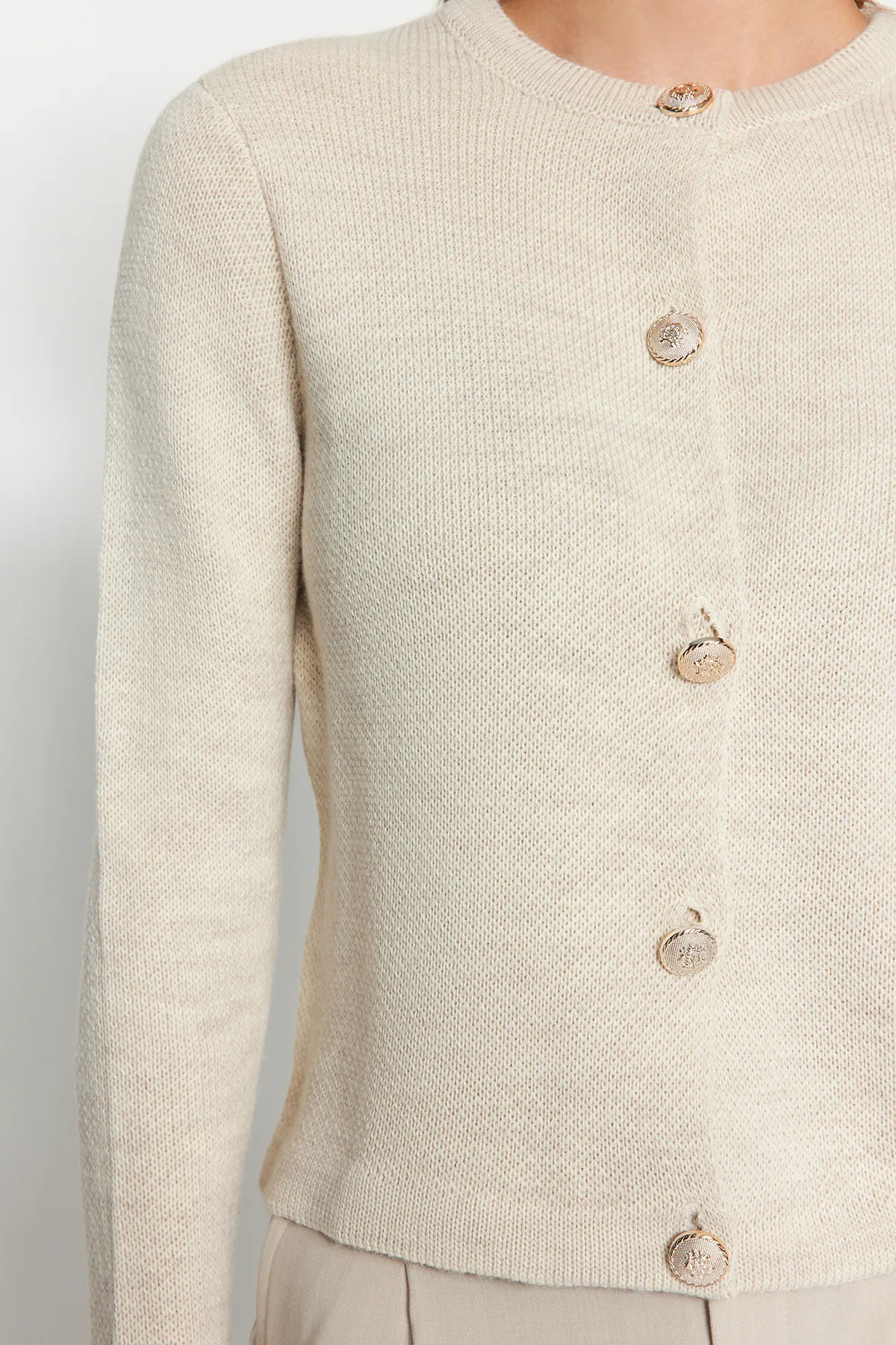 Trendyol Collection  Stein Basic Strickcardigan TWOAW24HI00090