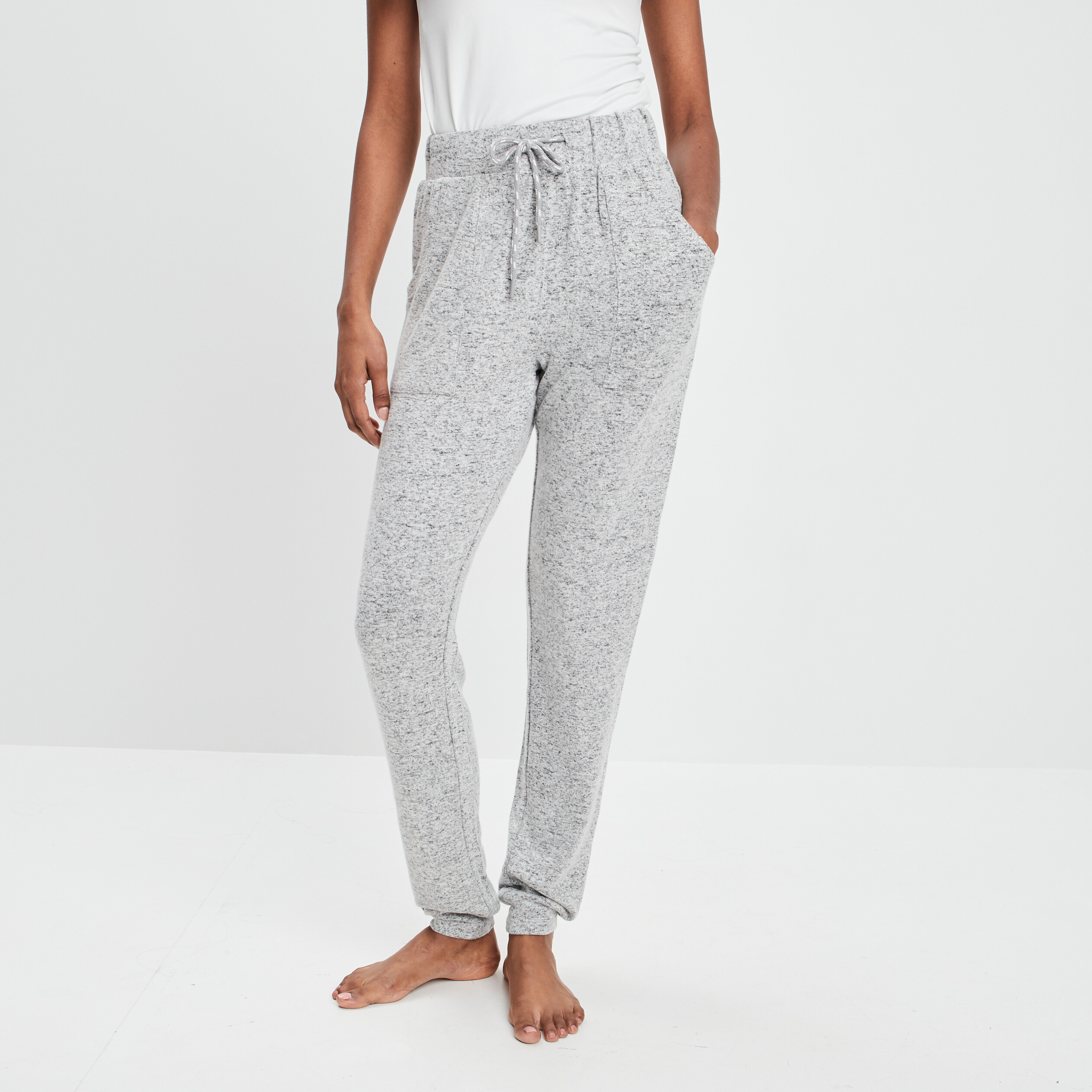 Bas de pyjama gris femme | La Halle
