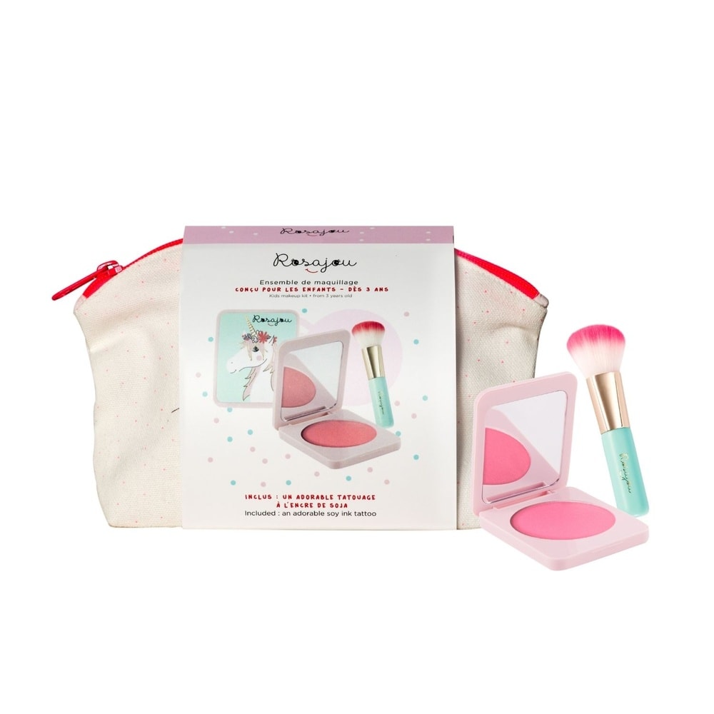 rosajou Trousse Fard à joues & Pinceau Maquillage