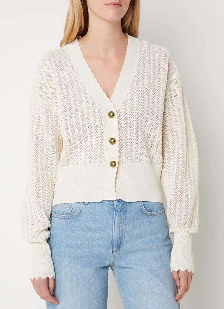 Cardigan subțire cu model ajurat de la NIKKIE Australia