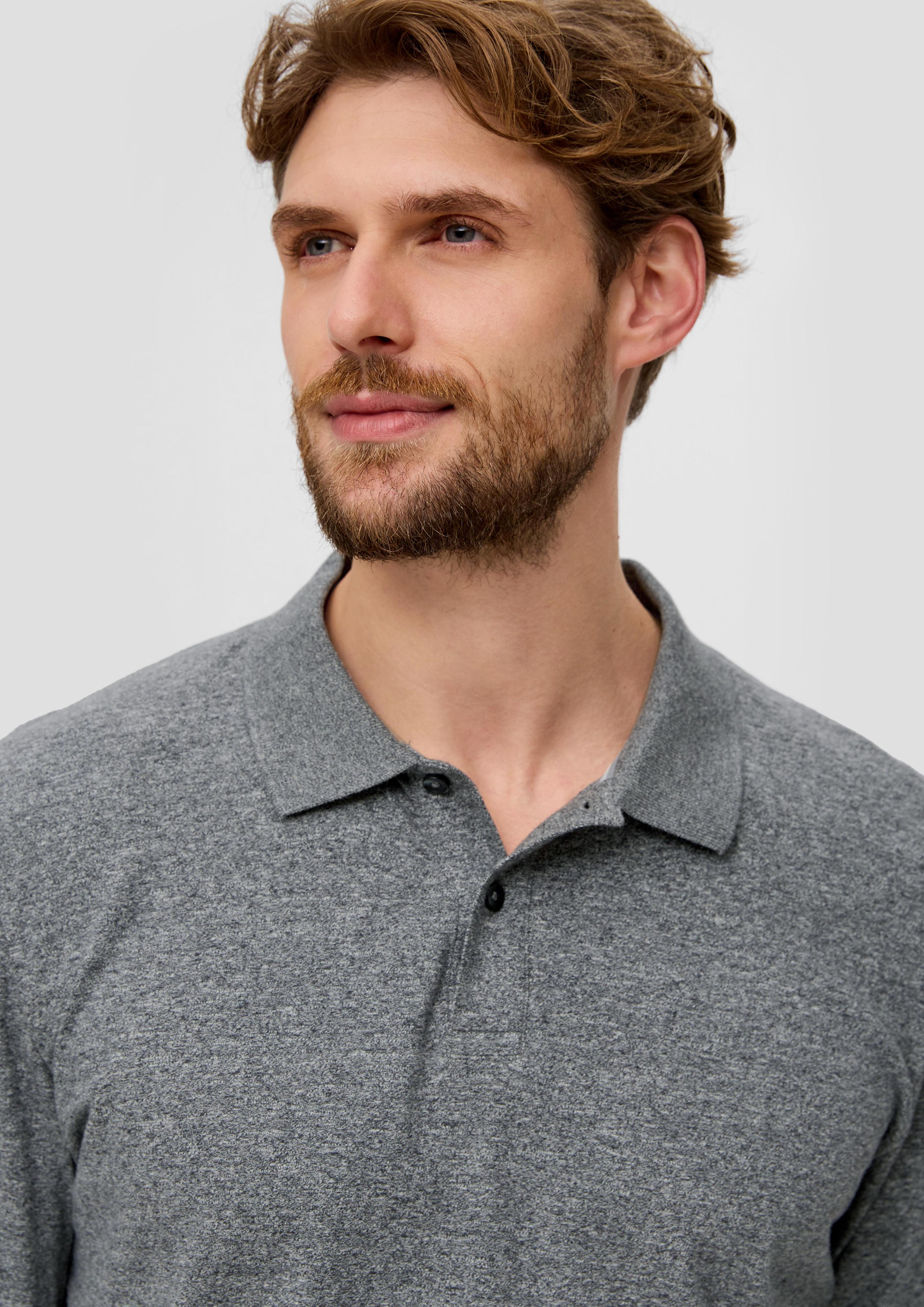 Polo-Shirt mit gummiertem Print-Detail  2138674-9823