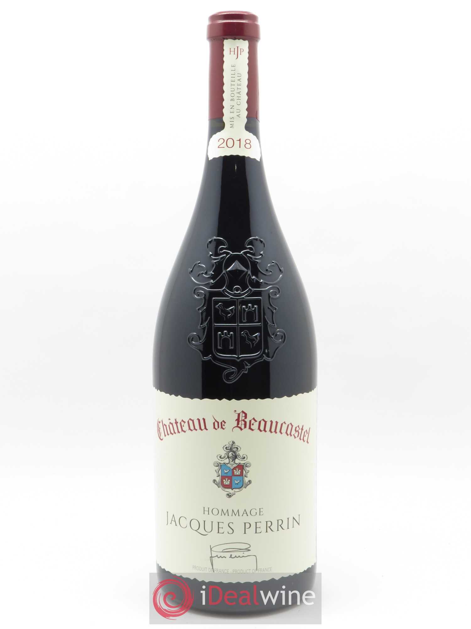 Châteauneuf-du-Pape Château de Château de Beaucastel Hommage à Jacques Perrin Famille Perrin  2018 - Lot de 1 Magnum