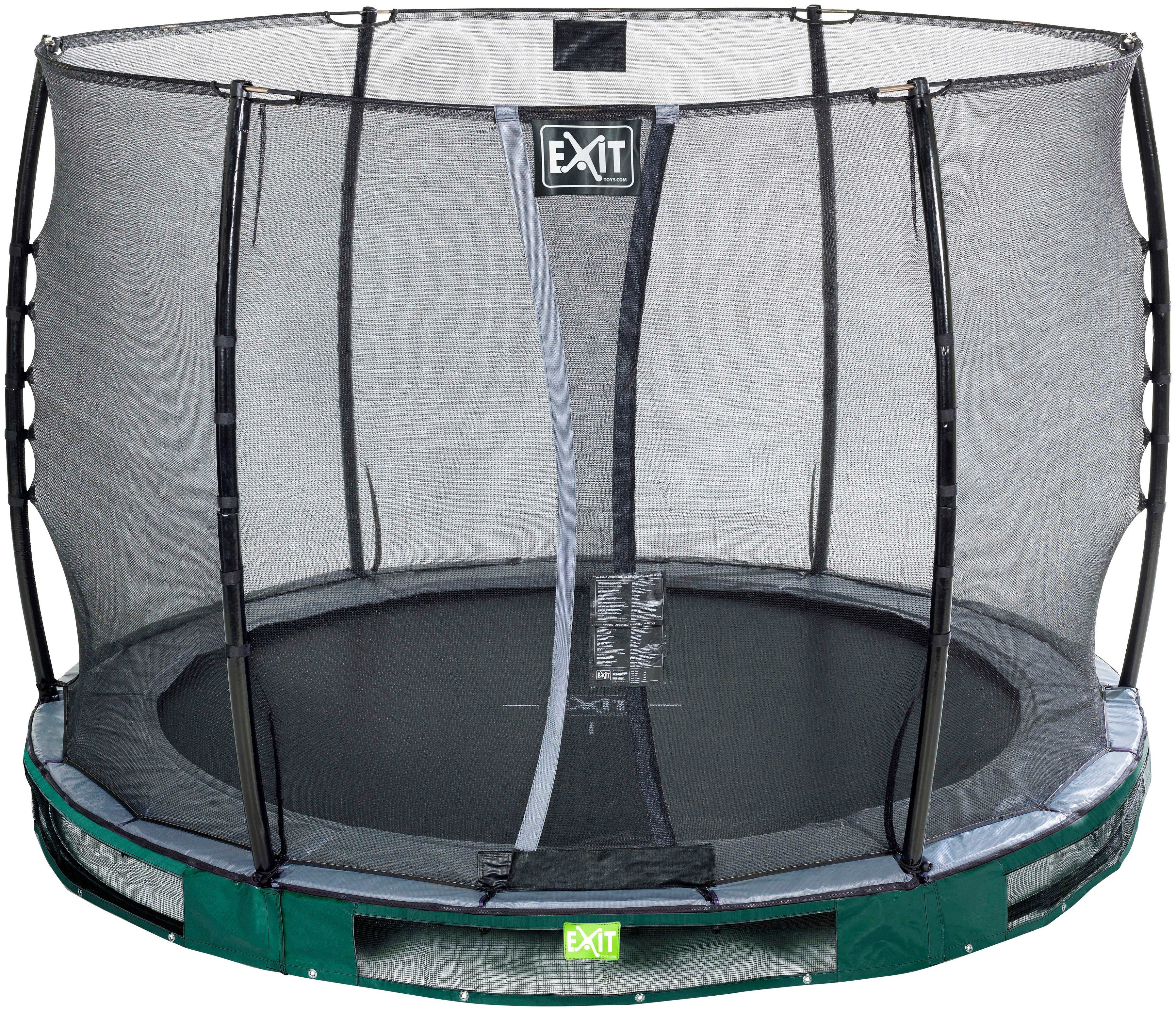 EXIT Gartentrampolin Elegant Inground, Ø 305 cm, mit Economy Sicherheitsnetz