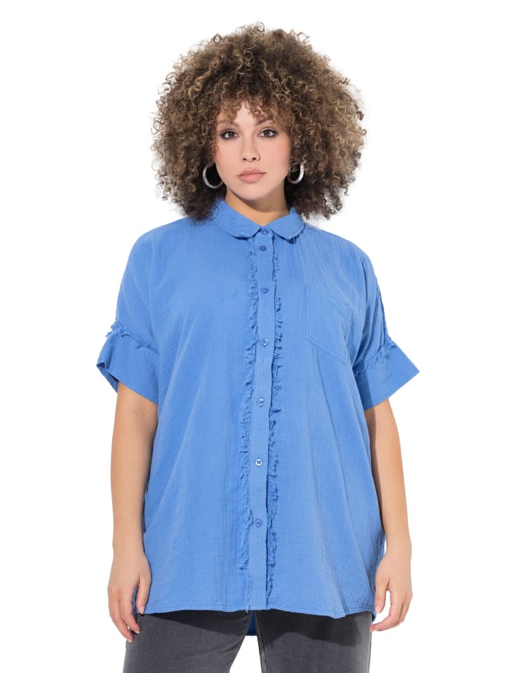 Ulla Popken Bluse in helles blau günstig kaufen