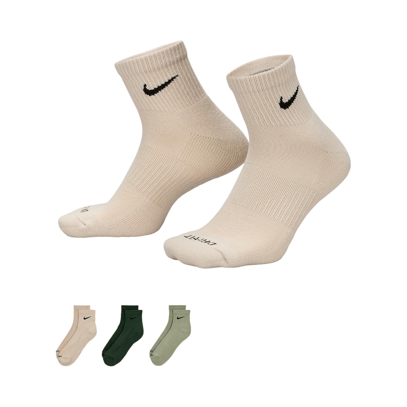 Nike Everyday Plus Cush 3er Pack Socken Schwarz F994