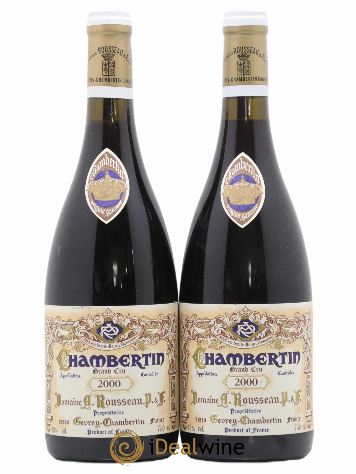 Chambertin Grand Cru Armand Rousseau (Domaine)  2000 - Lot de 2 Bouteilles