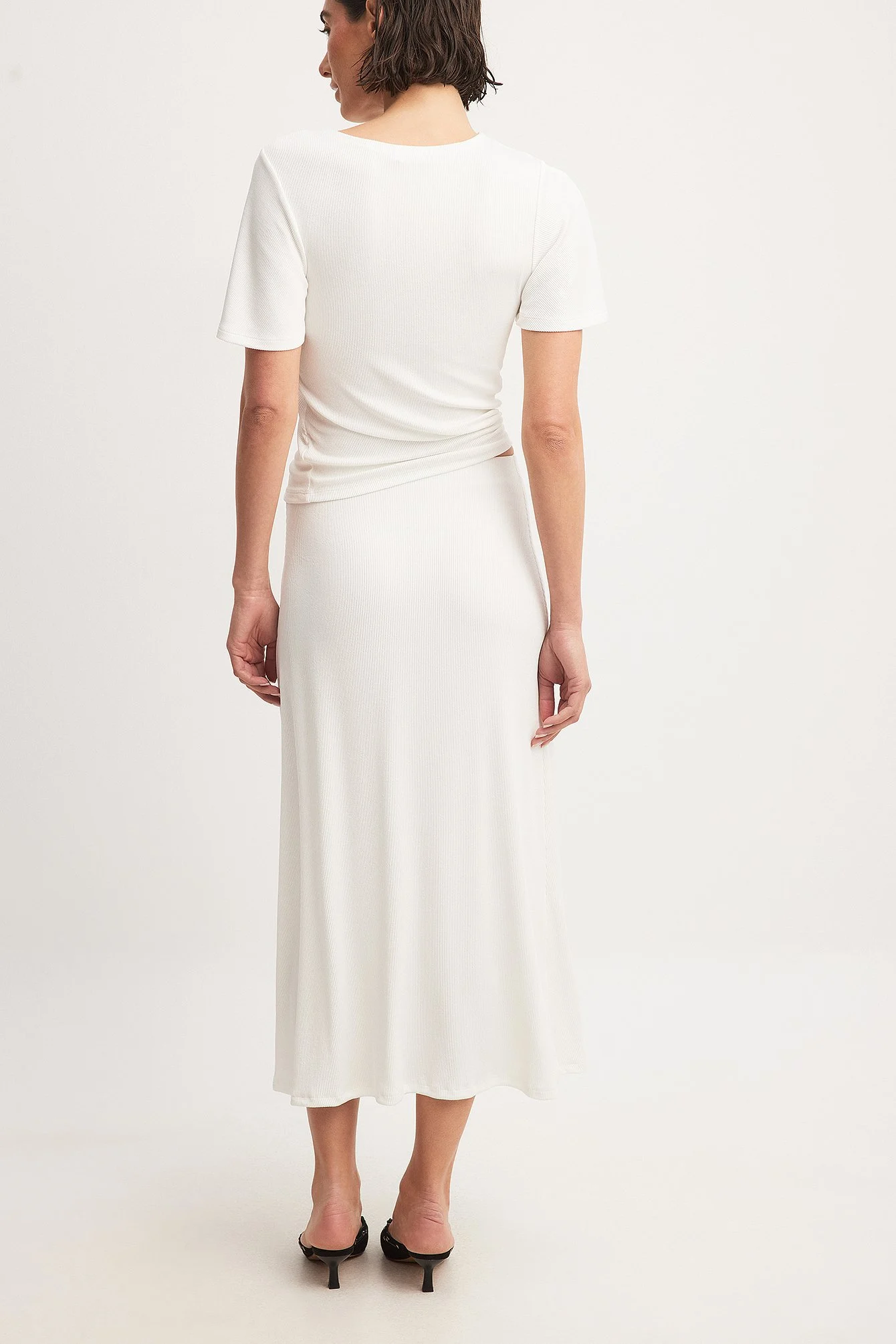 Soft Rib Midi Skirt