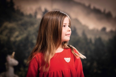 Kleid, rot für Mädchen