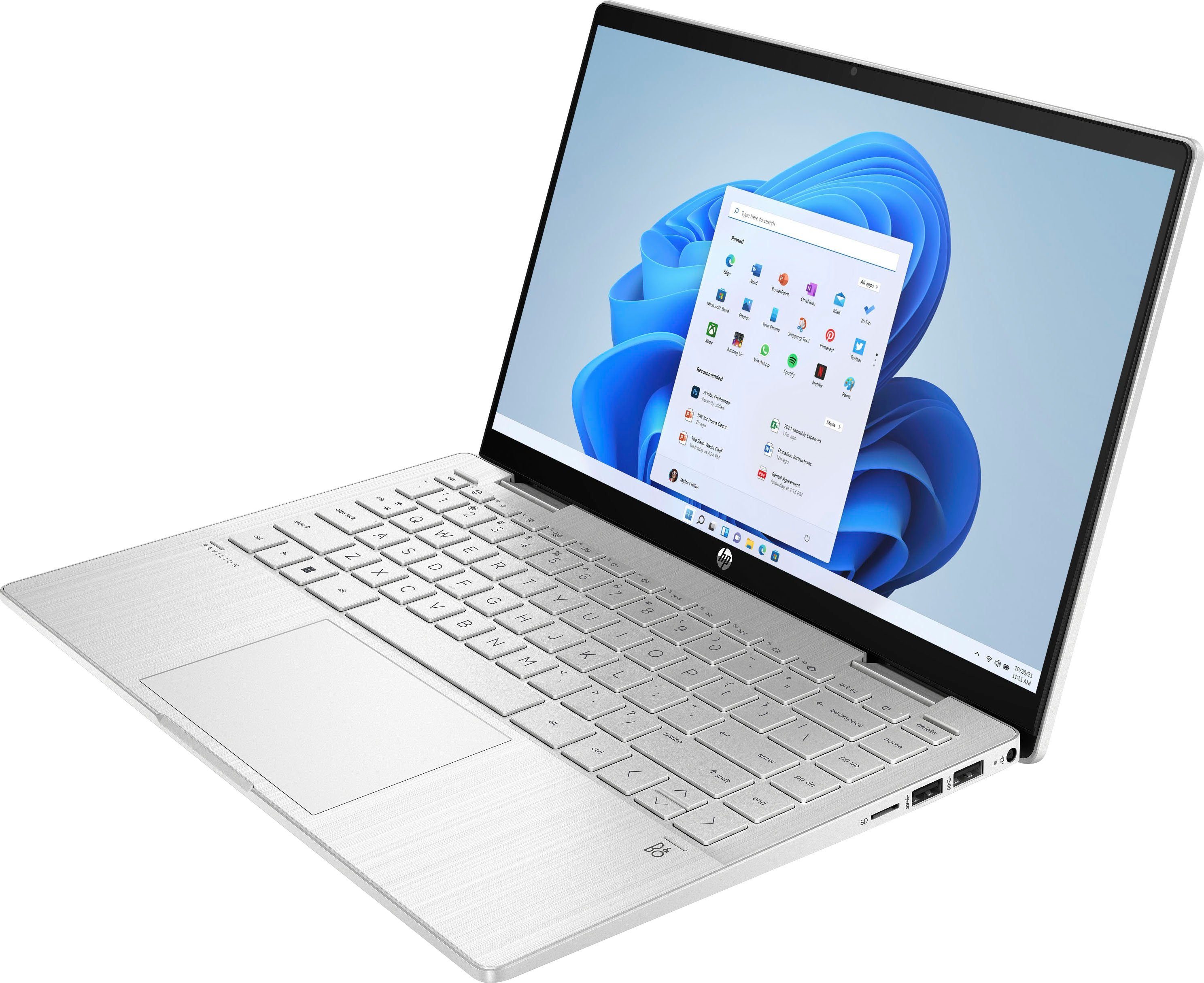 HP Pavilion x360 14-ek0252ng Convertible Notebook (35,6 cm/14 Zoll, Intel Core i5 1235U, Iris Xe Graphics, 512 GB SSD)