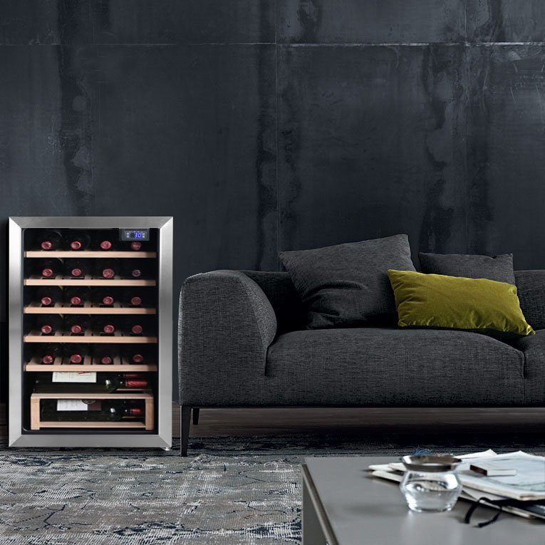 Hanseatic Weinkühlschrank HWC24FCBH, für 24 Standardflaschen á 0,75l