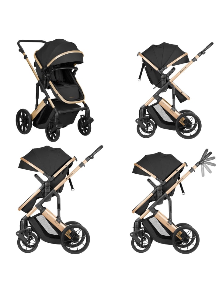 Kikkaboo Kinderwagen Darling 3 in 1 in schwarz günstig kaufen onesize