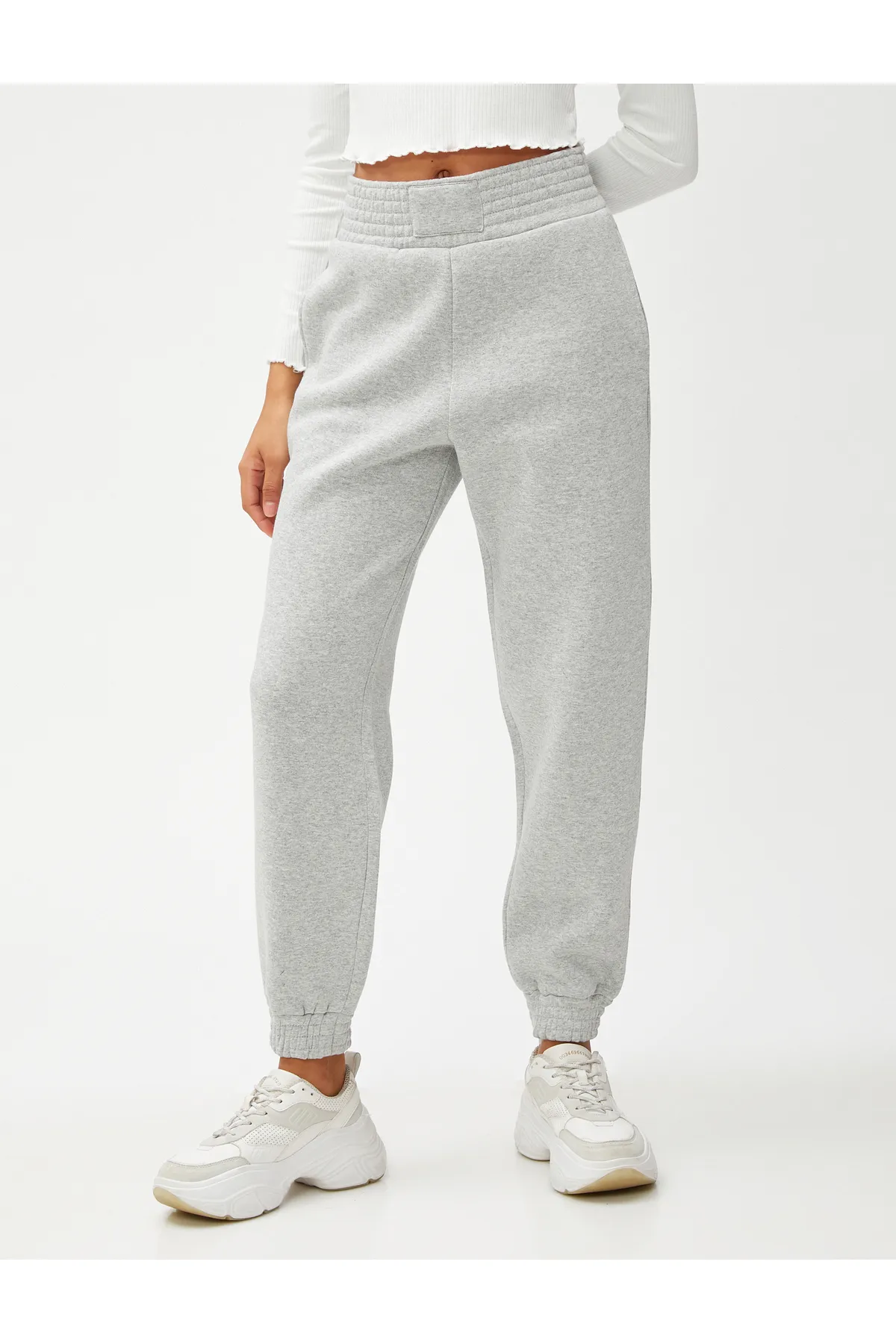 Koton  Jogger-Jogginghose mit hoher Taille und detaillierten Taschen