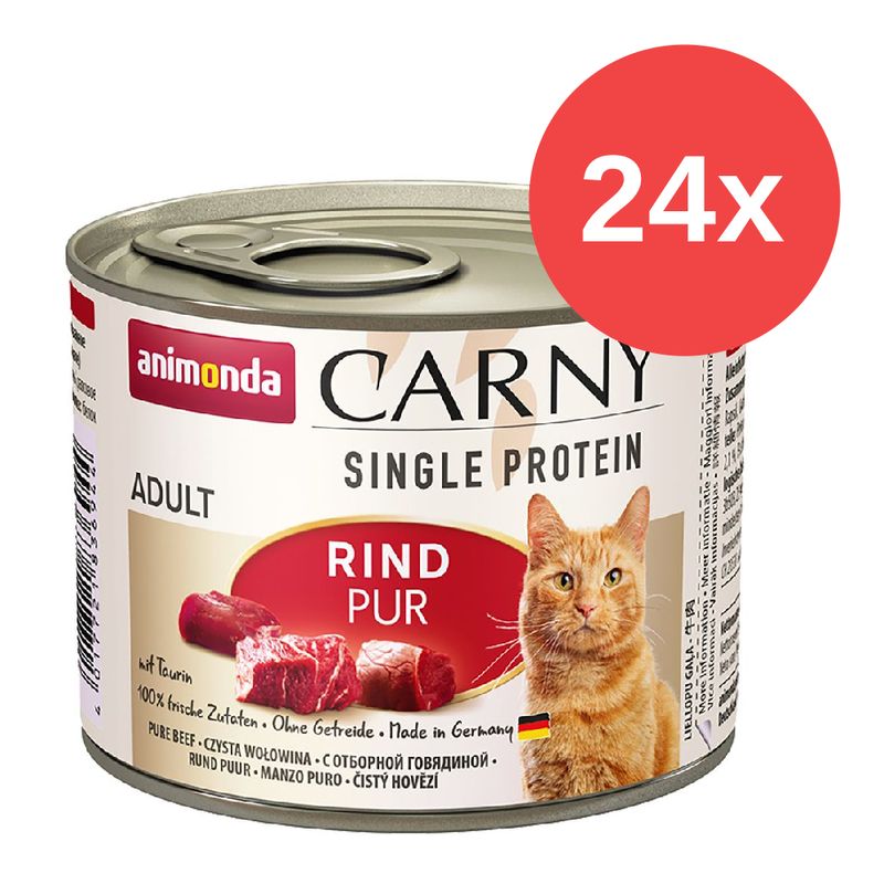 Sparpaket animonda Carny Single Protein Adult 24 x 200 g | bitiba