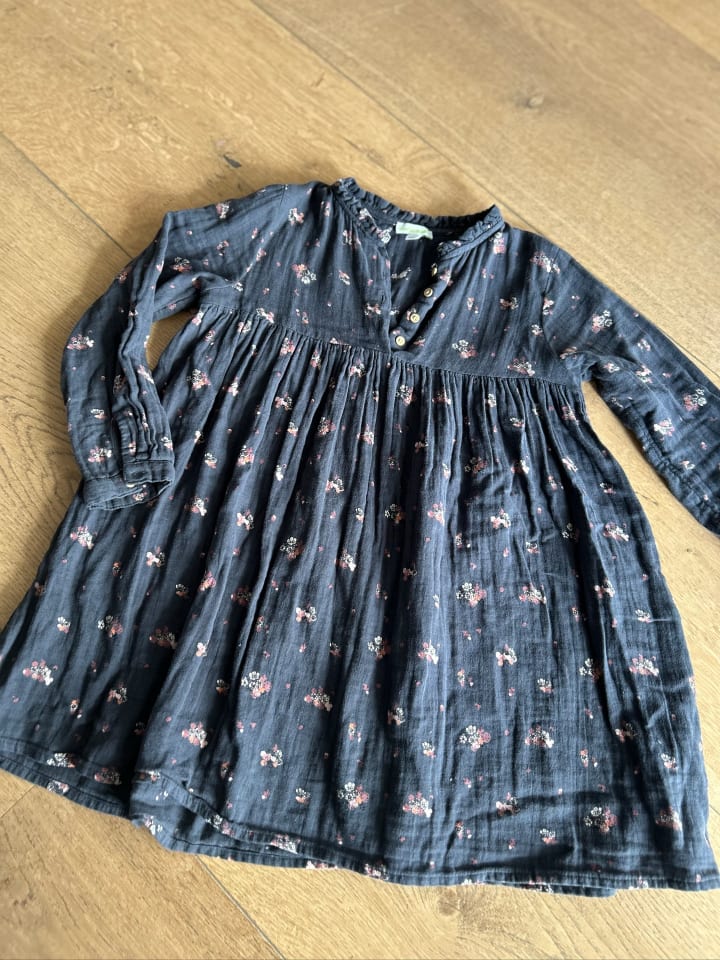 vertbaudet Kleid in Dunkelblau günstig kaufen 122