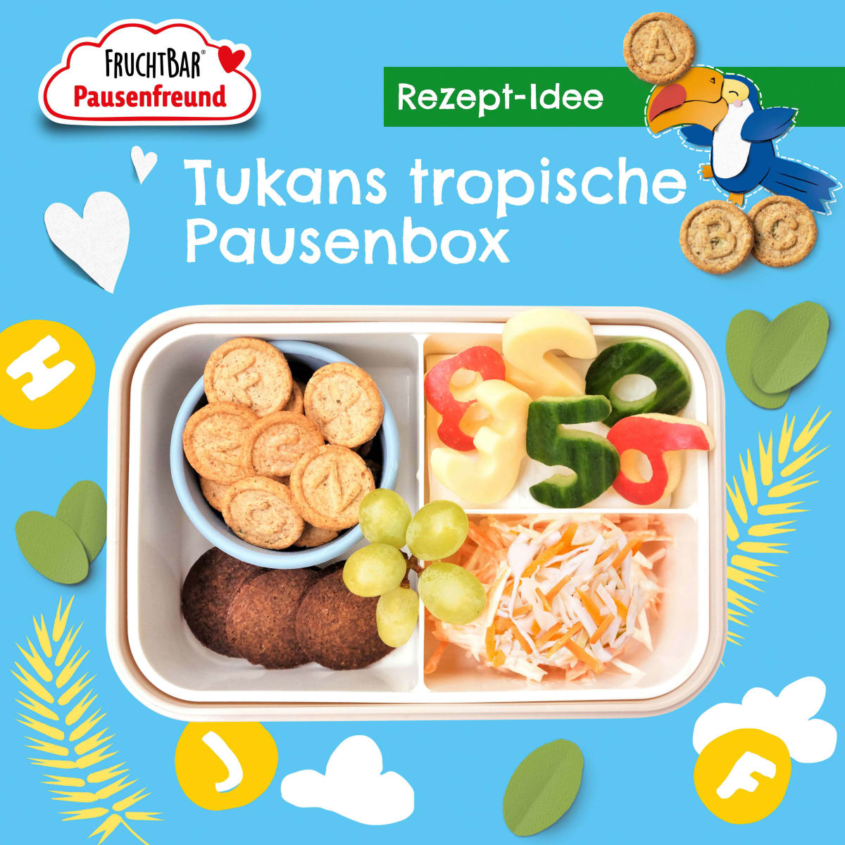 Kinderkekse Pausenfreund Müsli-Kekse, Haferflocken, Apfel, Sonnenblumen- und Kürbiskerne, ab 3 Jahren, 100 g