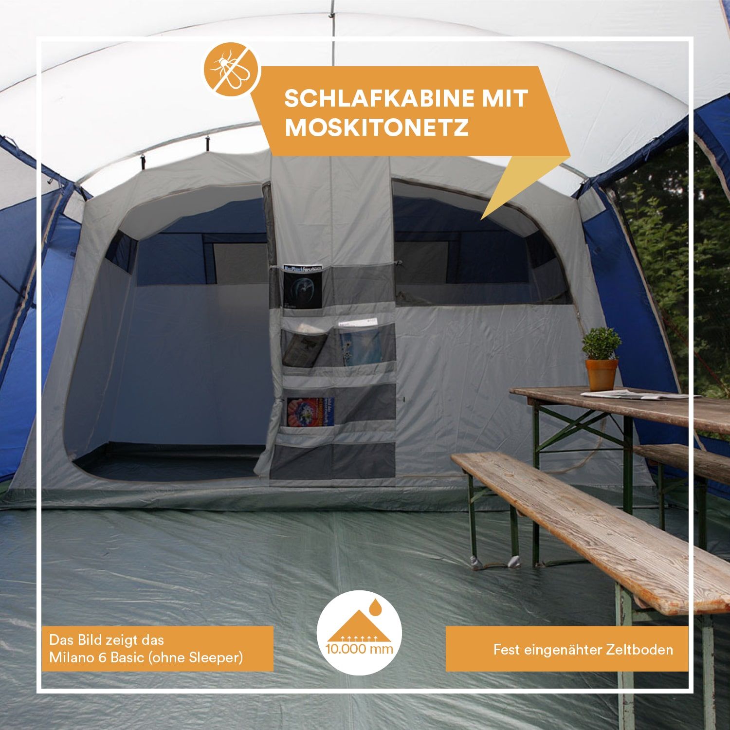 Skandika Milano 6 Sleeper Protect Tunnelzelt